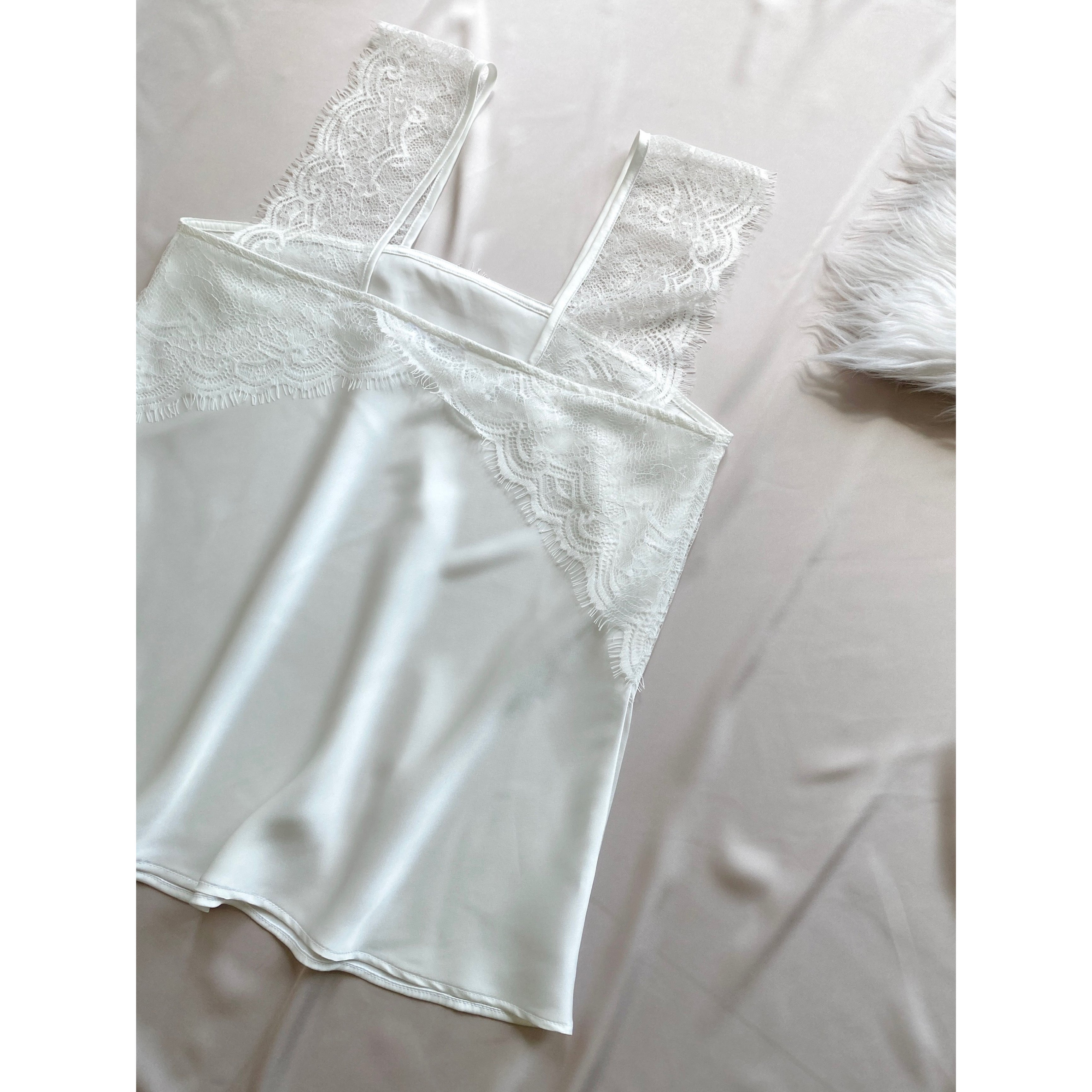 Kristal Long Pants Satin Camisole, Cute Women's Loungewear Pajama Set