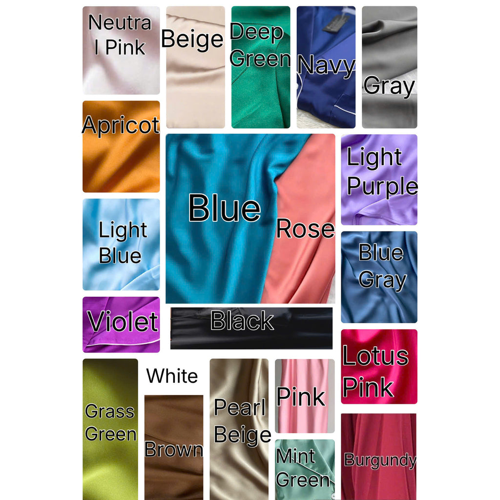 Satin Wrap Robe Women's Silky Sleepwear Satin Slip Dress Gift For Her ROBEJOINOX