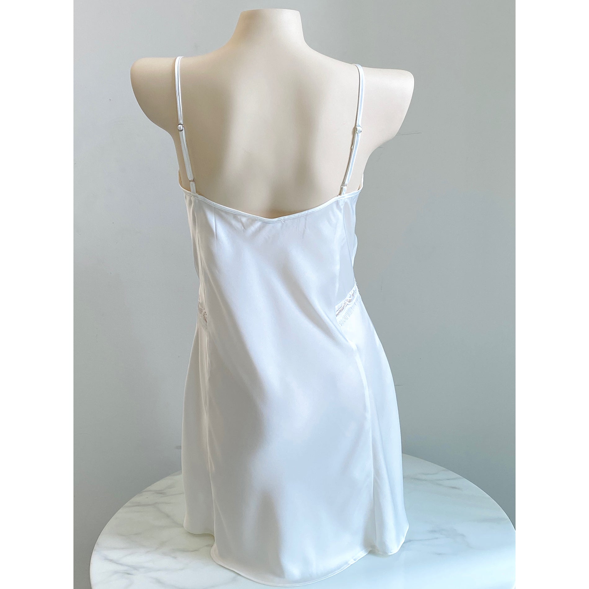 Vela Romantic Lace Trim Sleep Dress | Satin Nightgown | Sexiness Sleepwear| Bride Nightgown