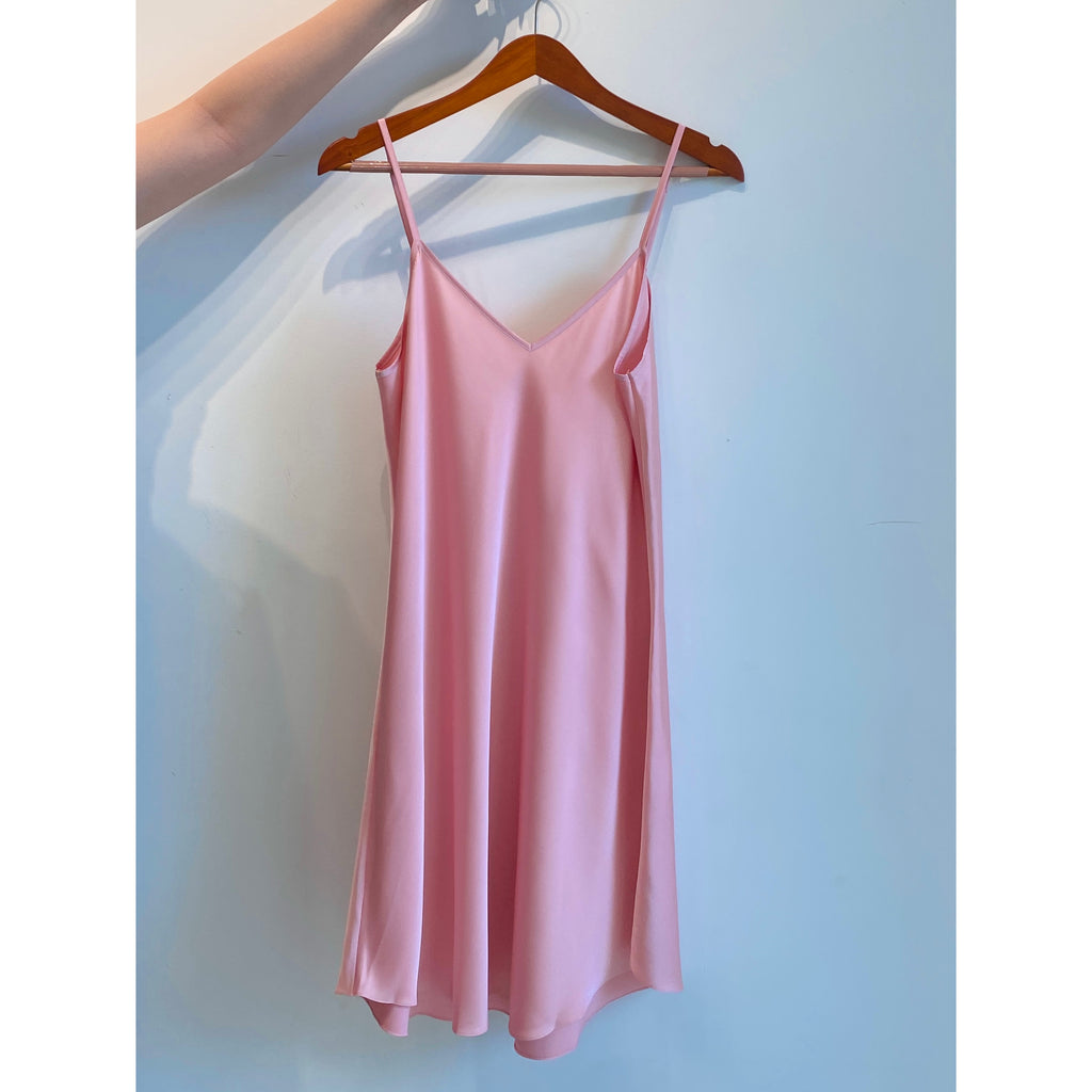 Joie Satin Slip Dress Cami Nightgown Silky Sleepwear