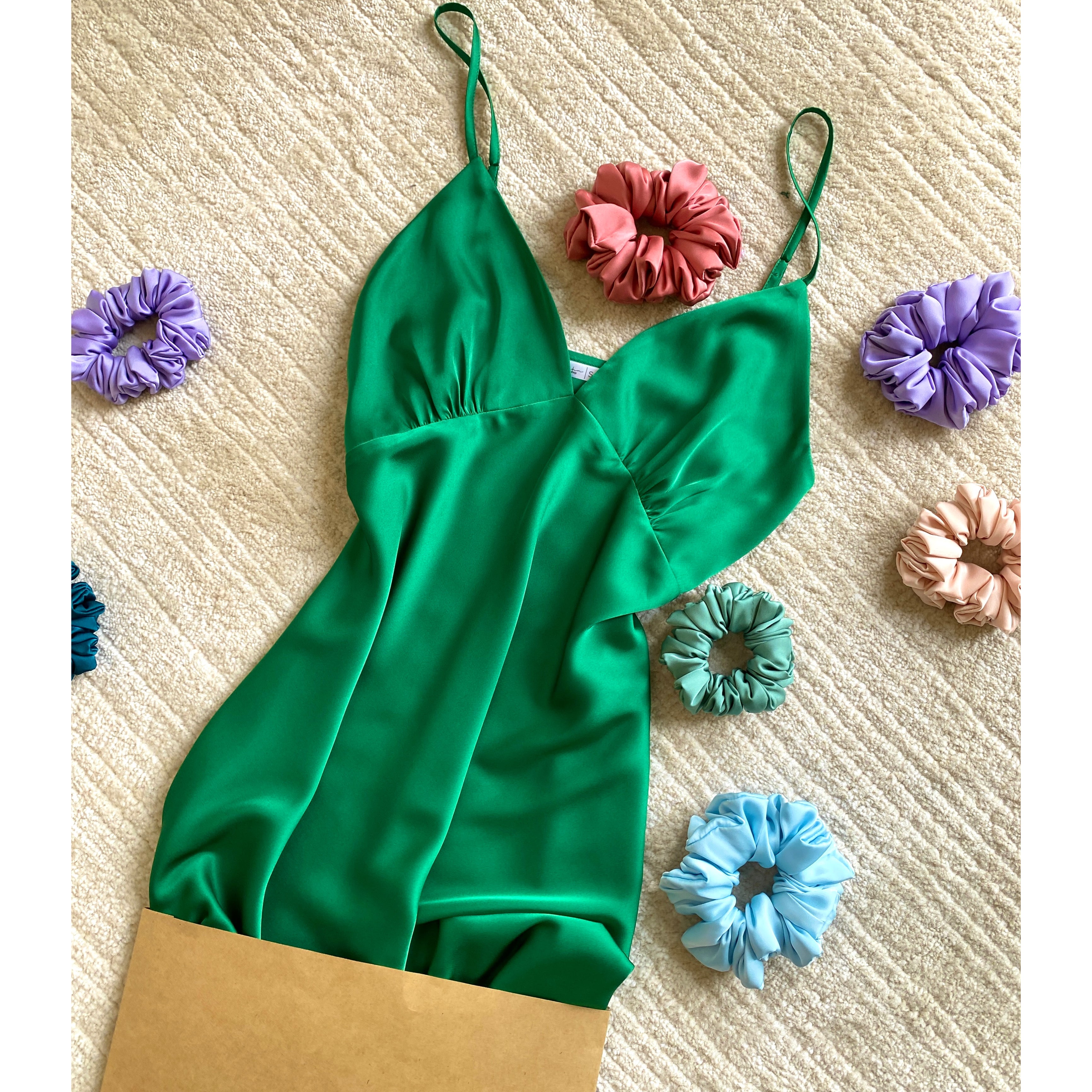 Satin Slip Dress Women's Sleepwear Bridesmaid Nightgown Kevacup1