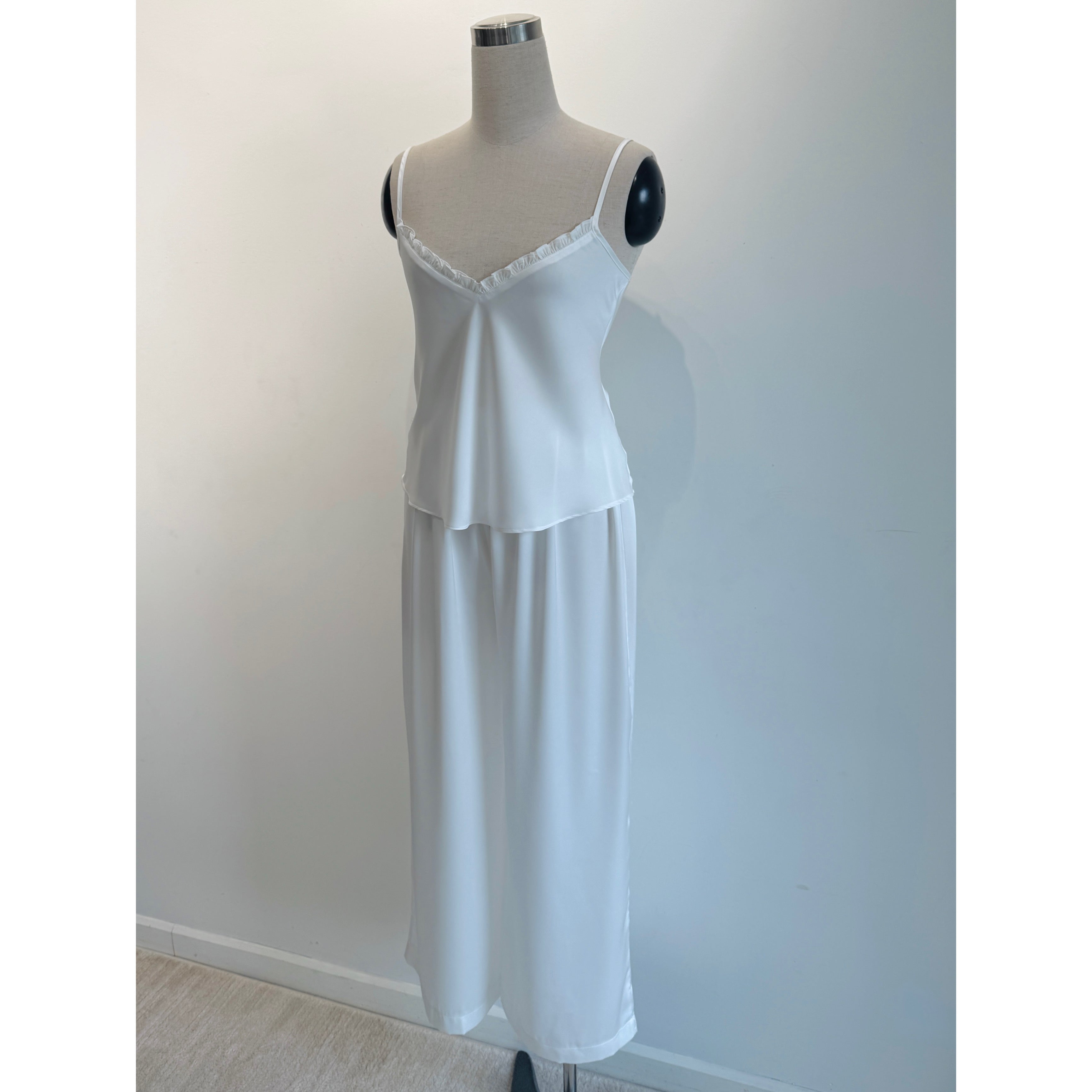 Satin Cami Long Pants Set Women, Bridal Sleepwear, Loungewear Pajama Set MixJulie