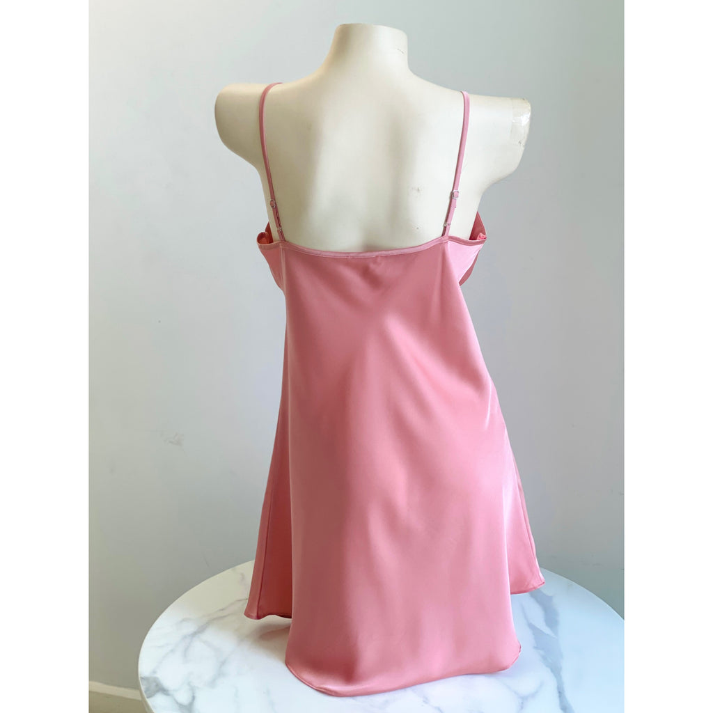 Satin Slip Dress Women's Sleepwear Bridesmaid Nightgown Kevacup1