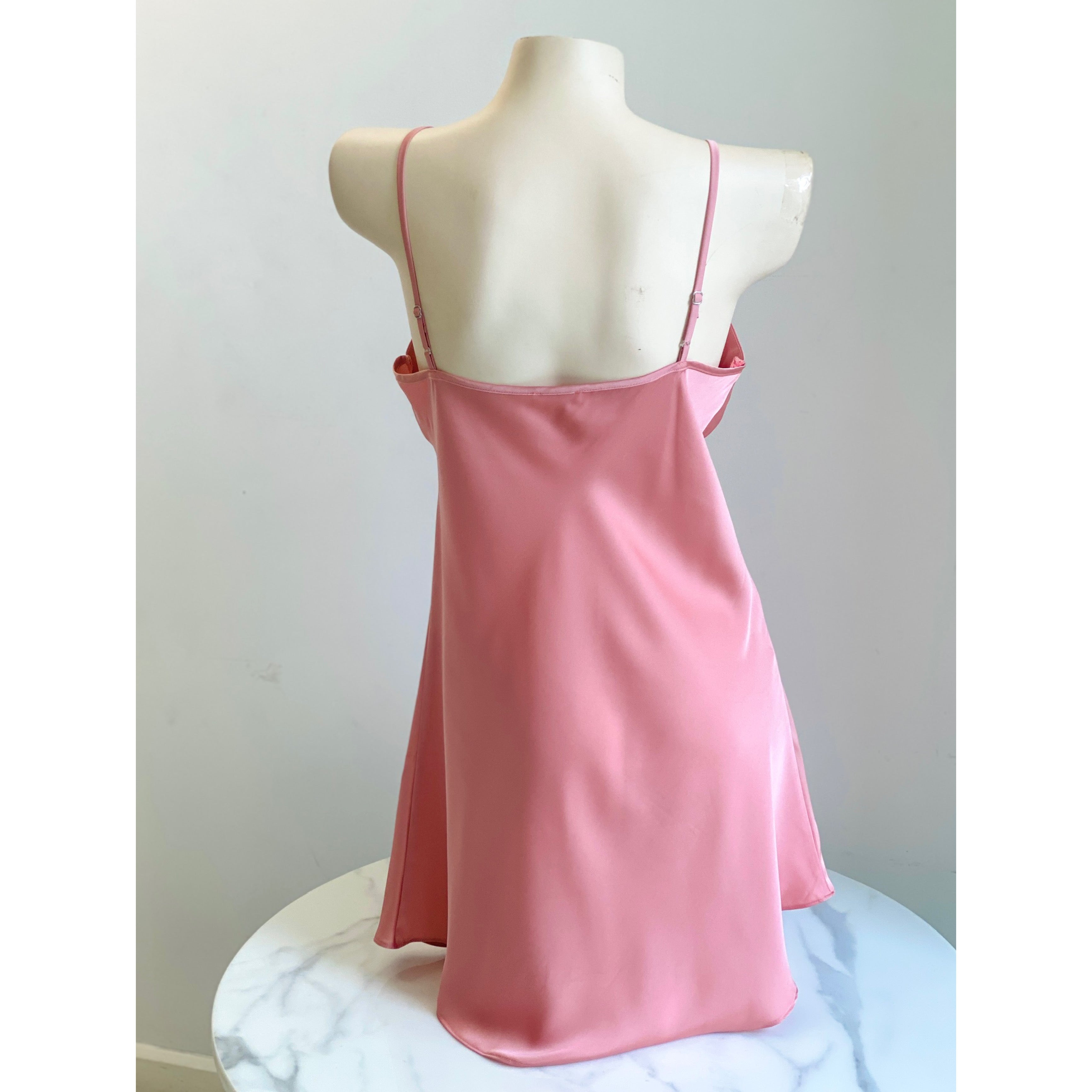 Satin Slip Dress Women's Sleepwear Bridesmaid Nightgown Kevacup1
