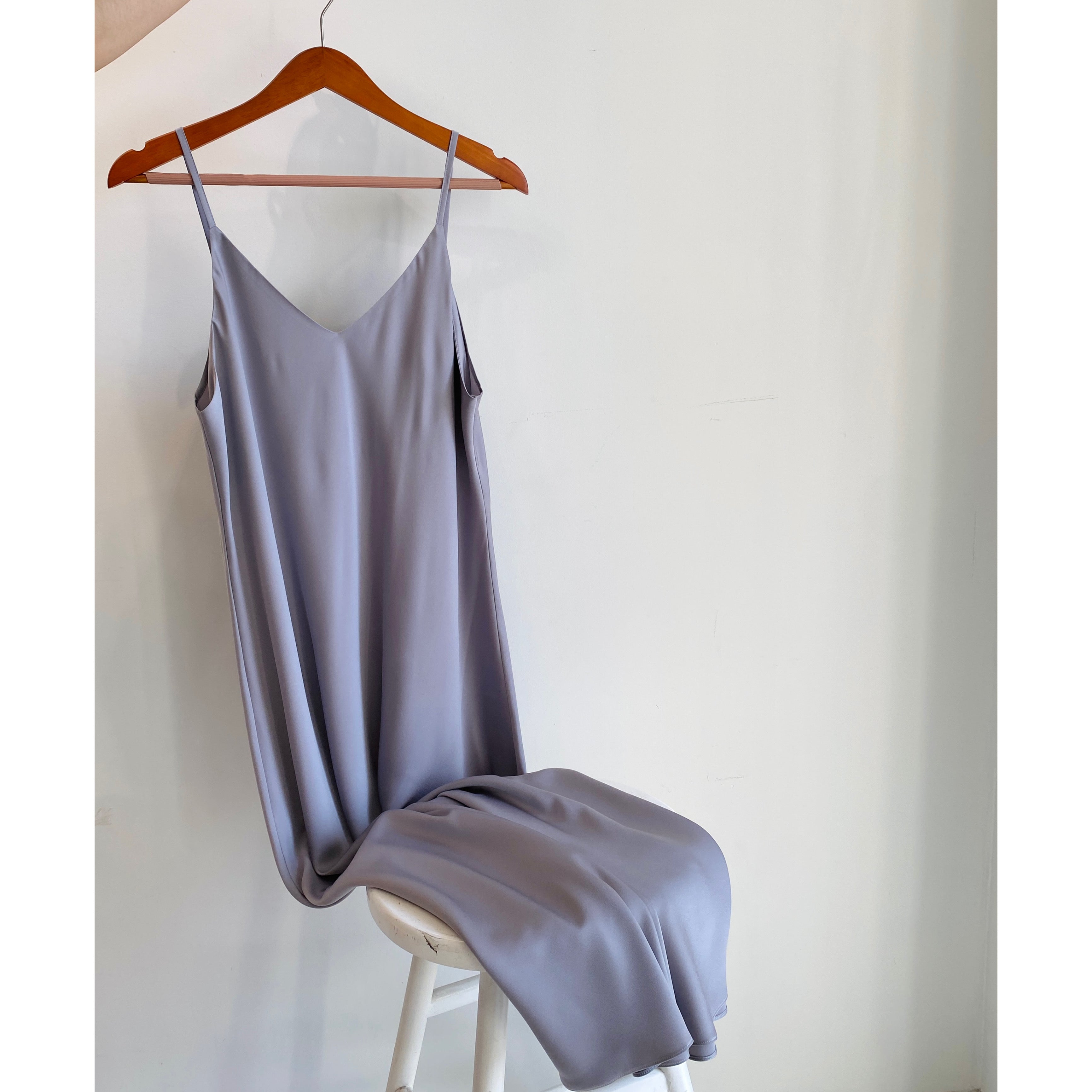 Melanie Silky Satin Maxi Slip Dress, Women Summer Cami Dress, Bridesmaid Outfit
