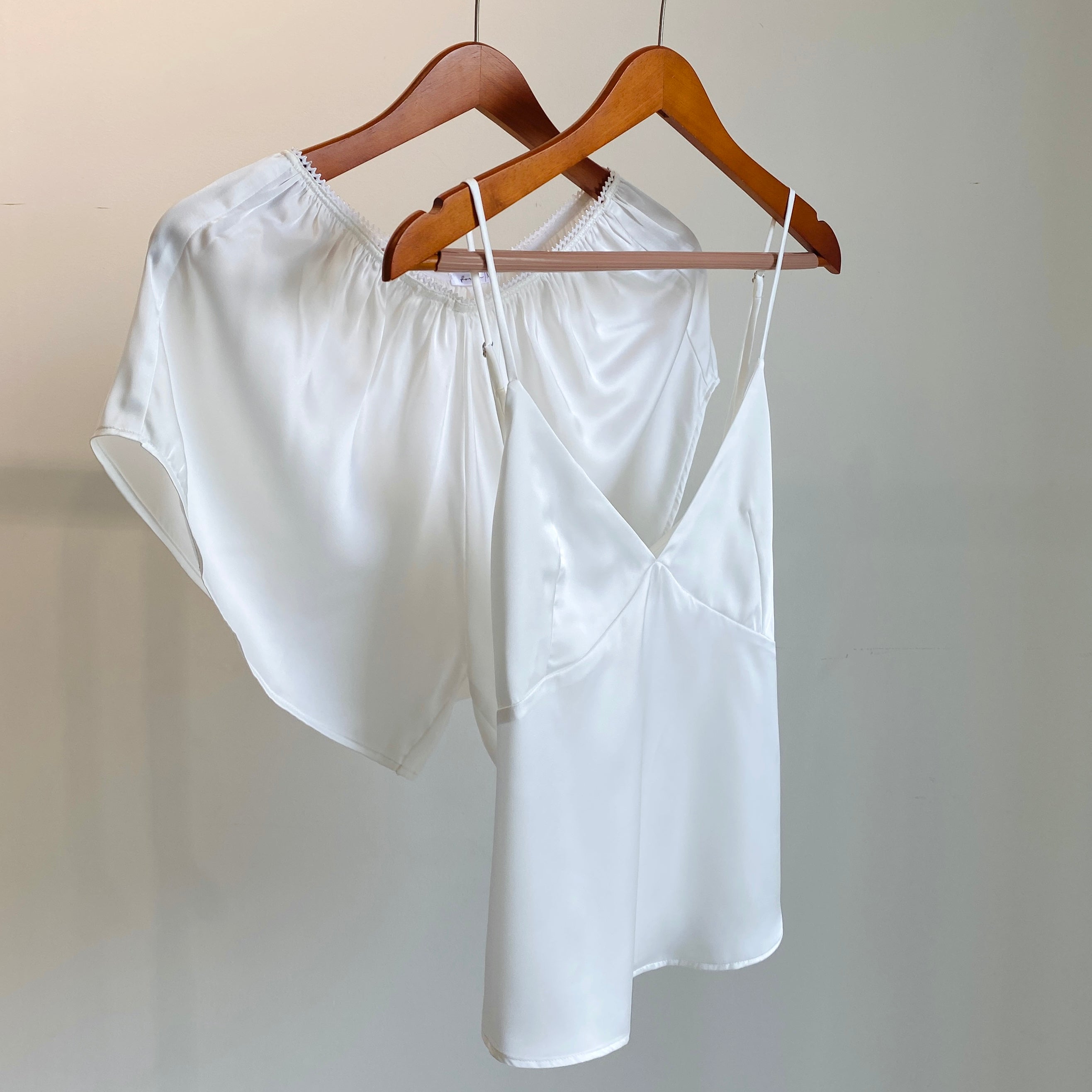 Silky Satin Open-Back Cami & Shorts Set Layla