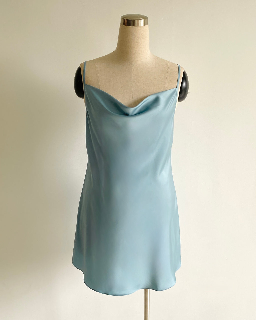 Cowl Neck Slip Dress Silky Sleepwear Cami Nightgown for Women | Mini Mirabel