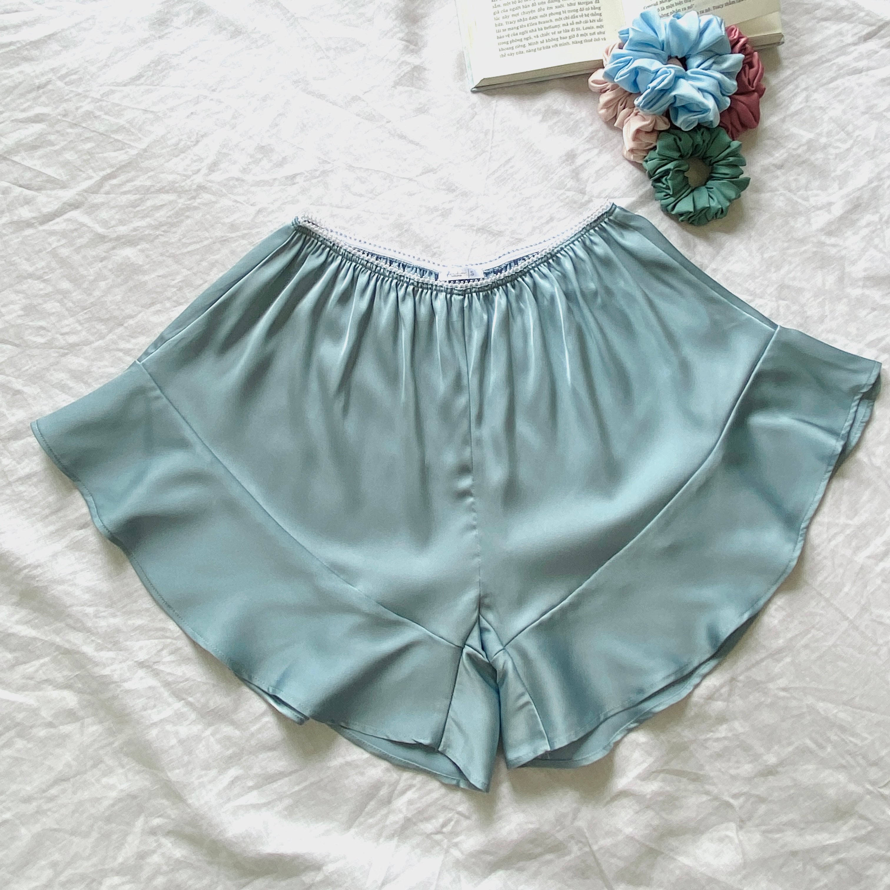Dark-Mint Satin Pajama Set, Bridesmaid Gift, Women Loungewear KRIS