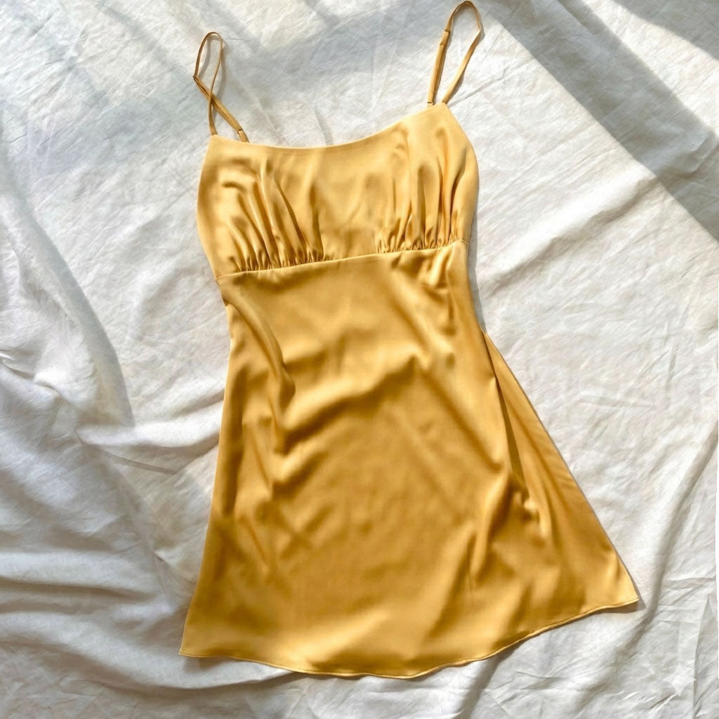 Night Date Outfit Silky Mini Dress Cami Nightgown Gift For Her LILA