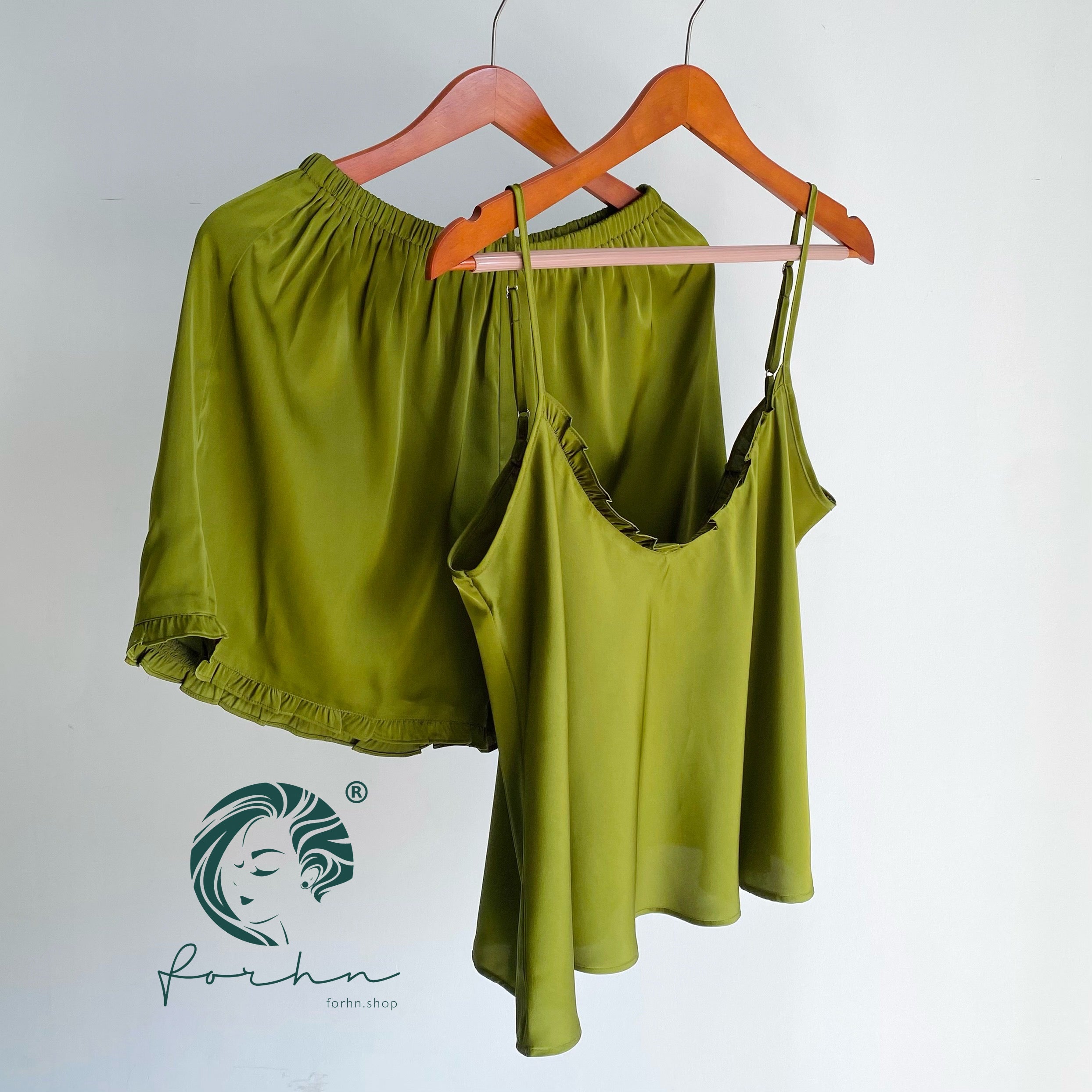 Satin Cami and Shorts: Bridal Party Pajamas, Bride & Bachelorette Camisole Set JULIE
