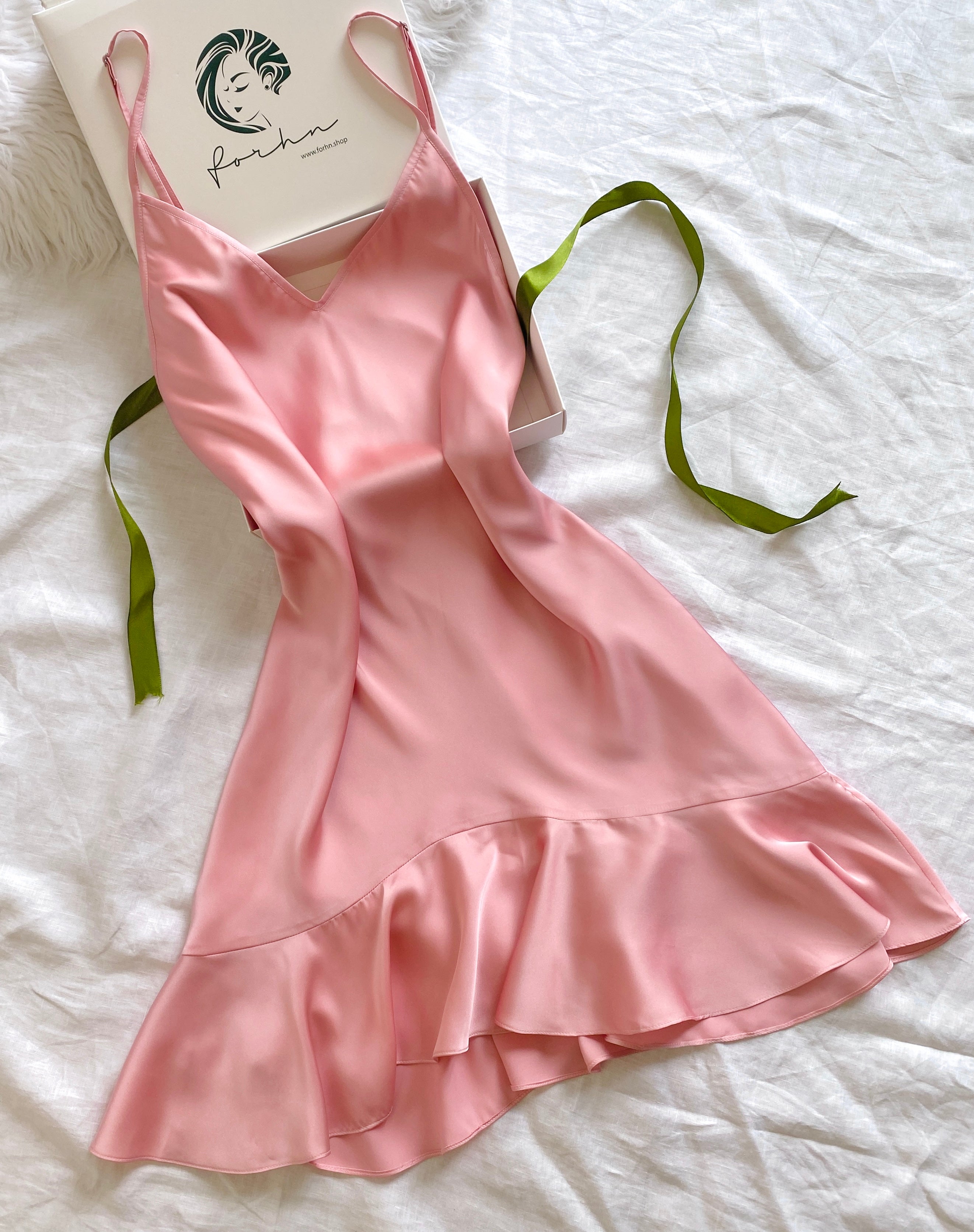 Ami Silky Cami Nightgown Date Night Dress Romantic Gift For Her