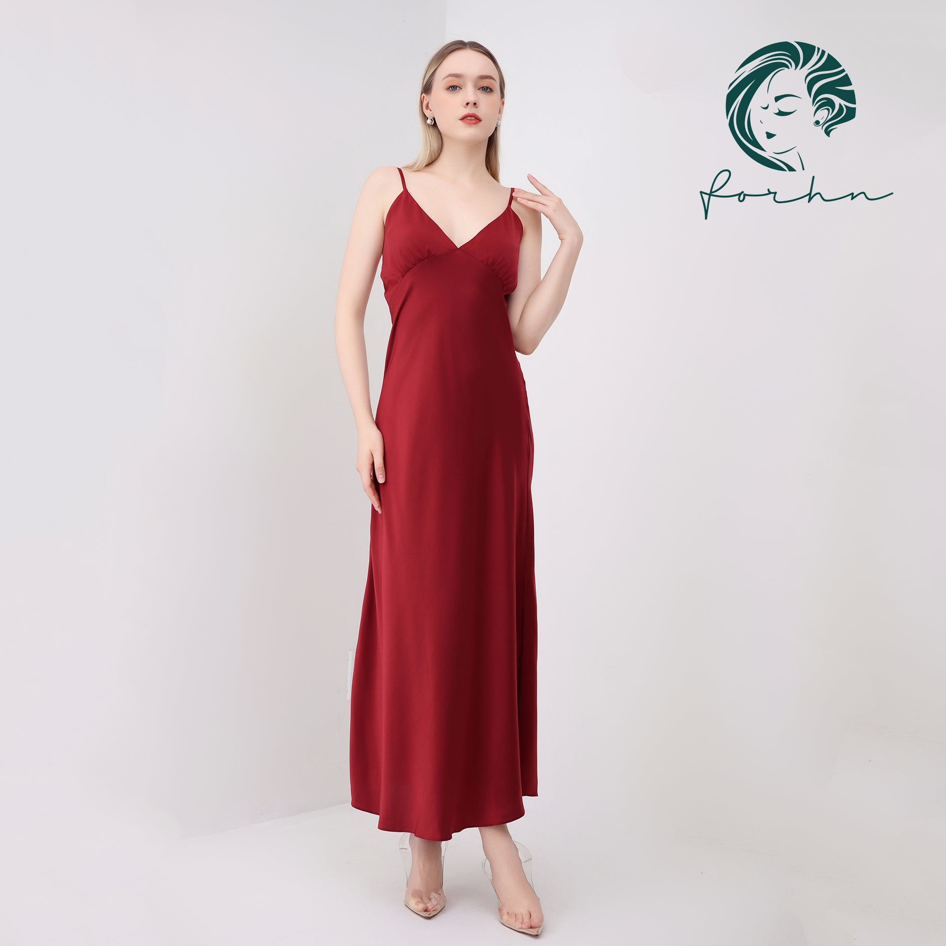 Selina Maxi Dress, Silky Summer Dress, Long Slip Dress, Gift For Bride & Bridesmaid
