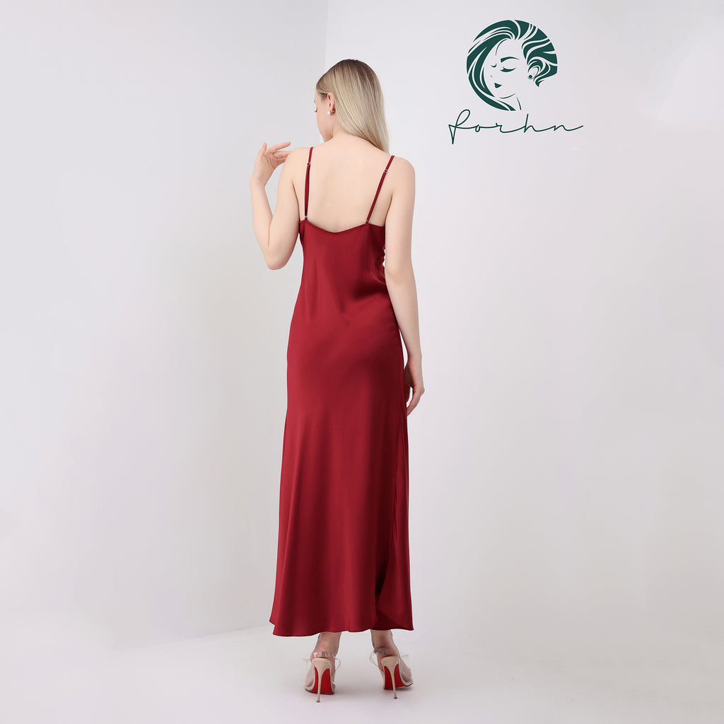 Selina Maxi Dress, Silky Summer Dress, Long Slip Dress, Gift For Bride & Bridesmaid