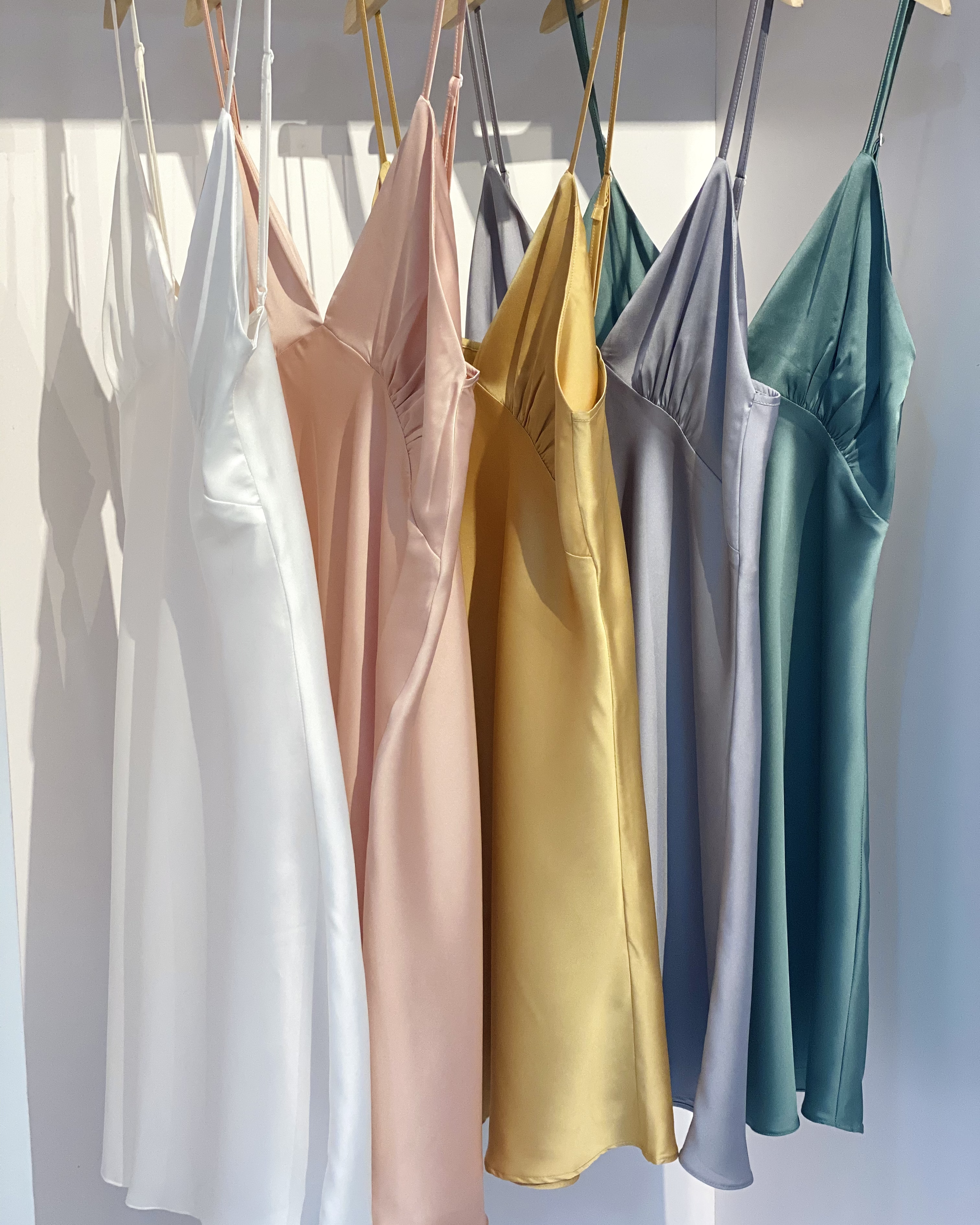 Satin Slip Dress Bridal Nightgown Women's Sleepwear Bridesmaid Gift Kevacup1