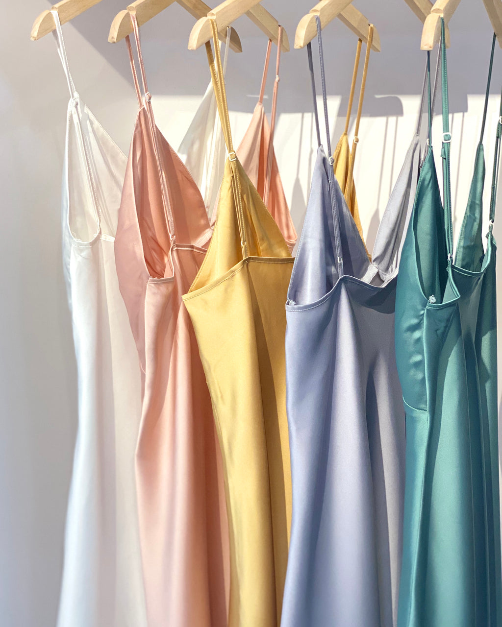 Satin Slip Dress Bridal Nightgown Women's Sleepwear Bridesmaid Gift Kevacup1