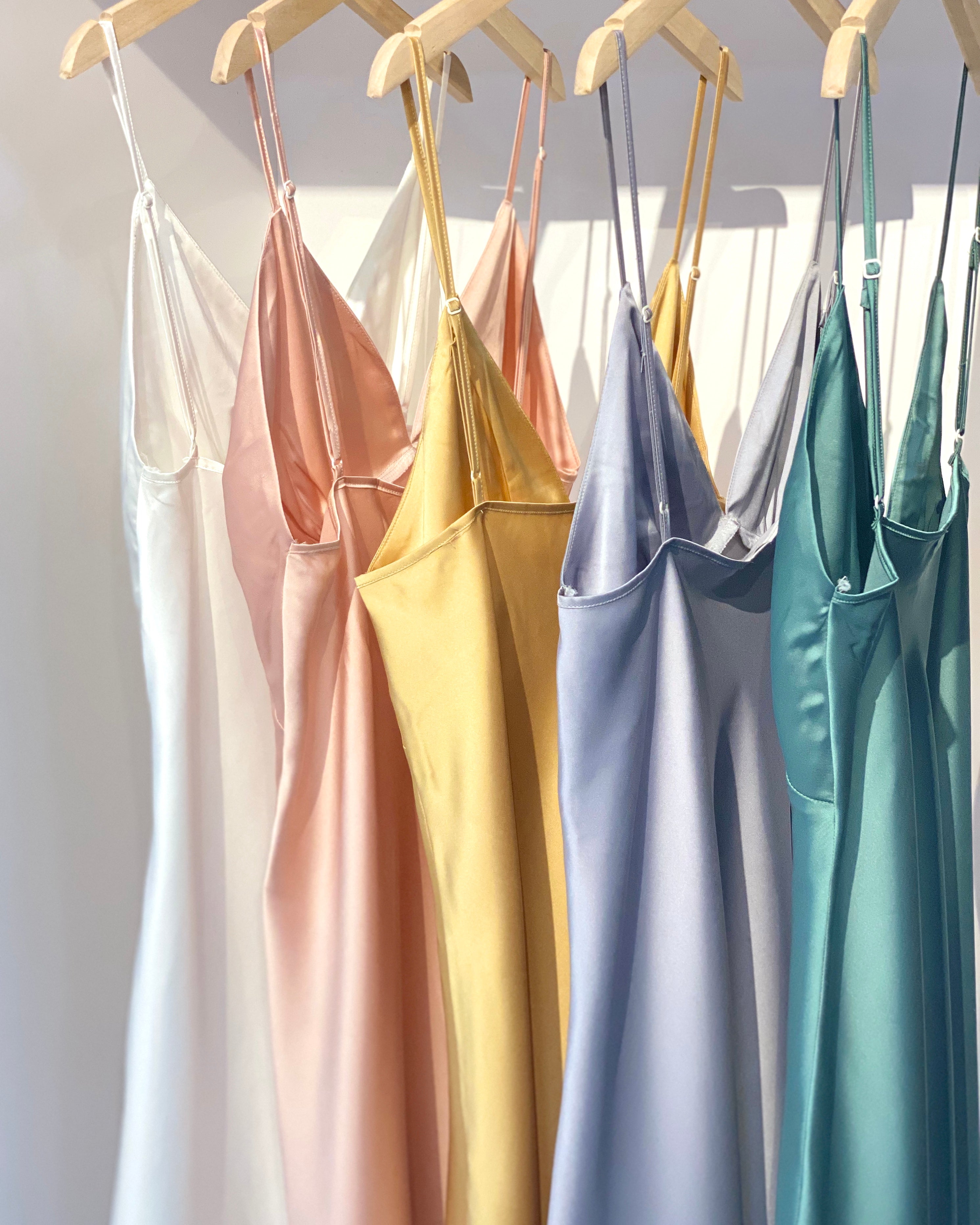 Satin Slip Dress Bridal Nightgown Women's Sleepwear Bridesmaid Gift Kevacup1