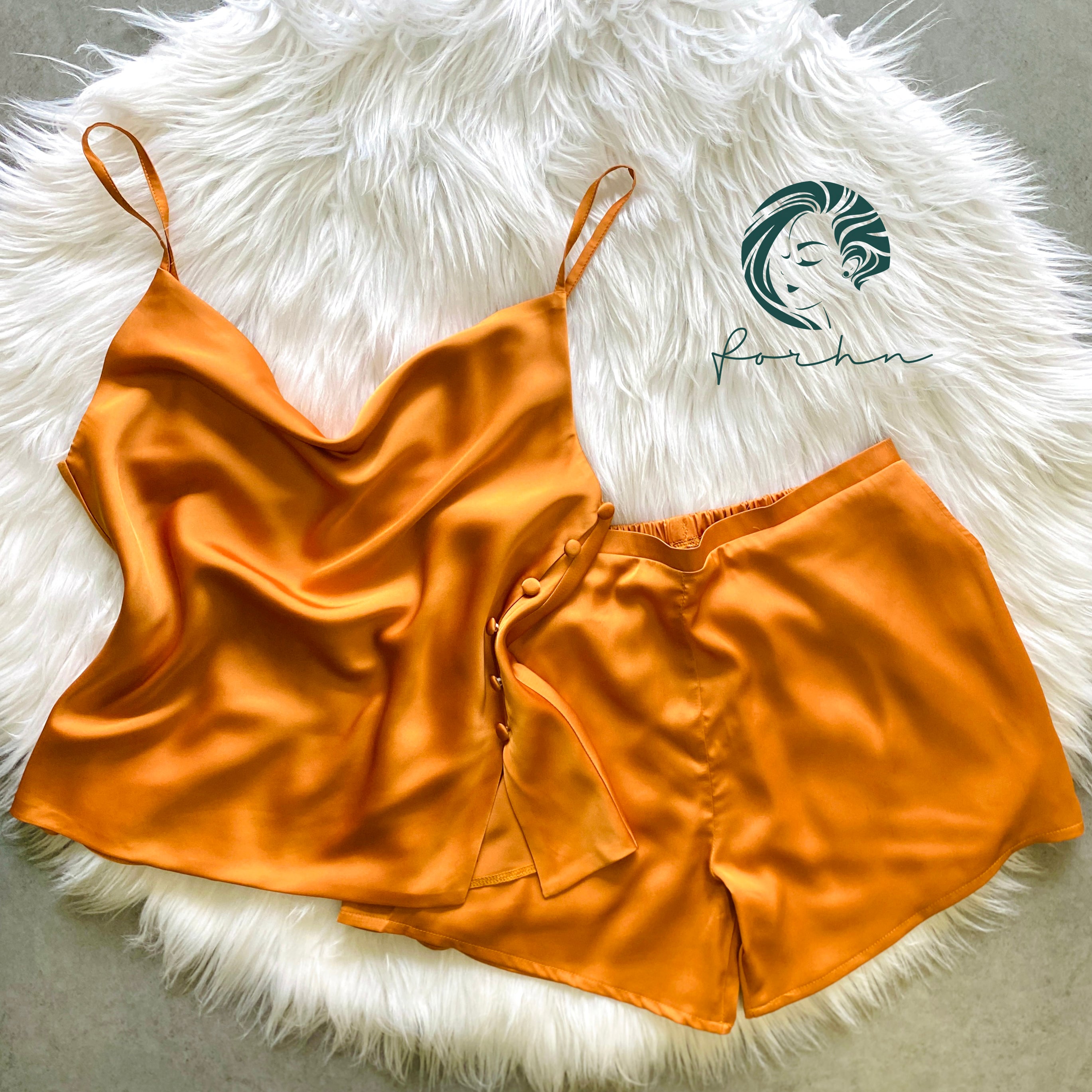 Alva Cowl Neck Camisole Pajama Set
