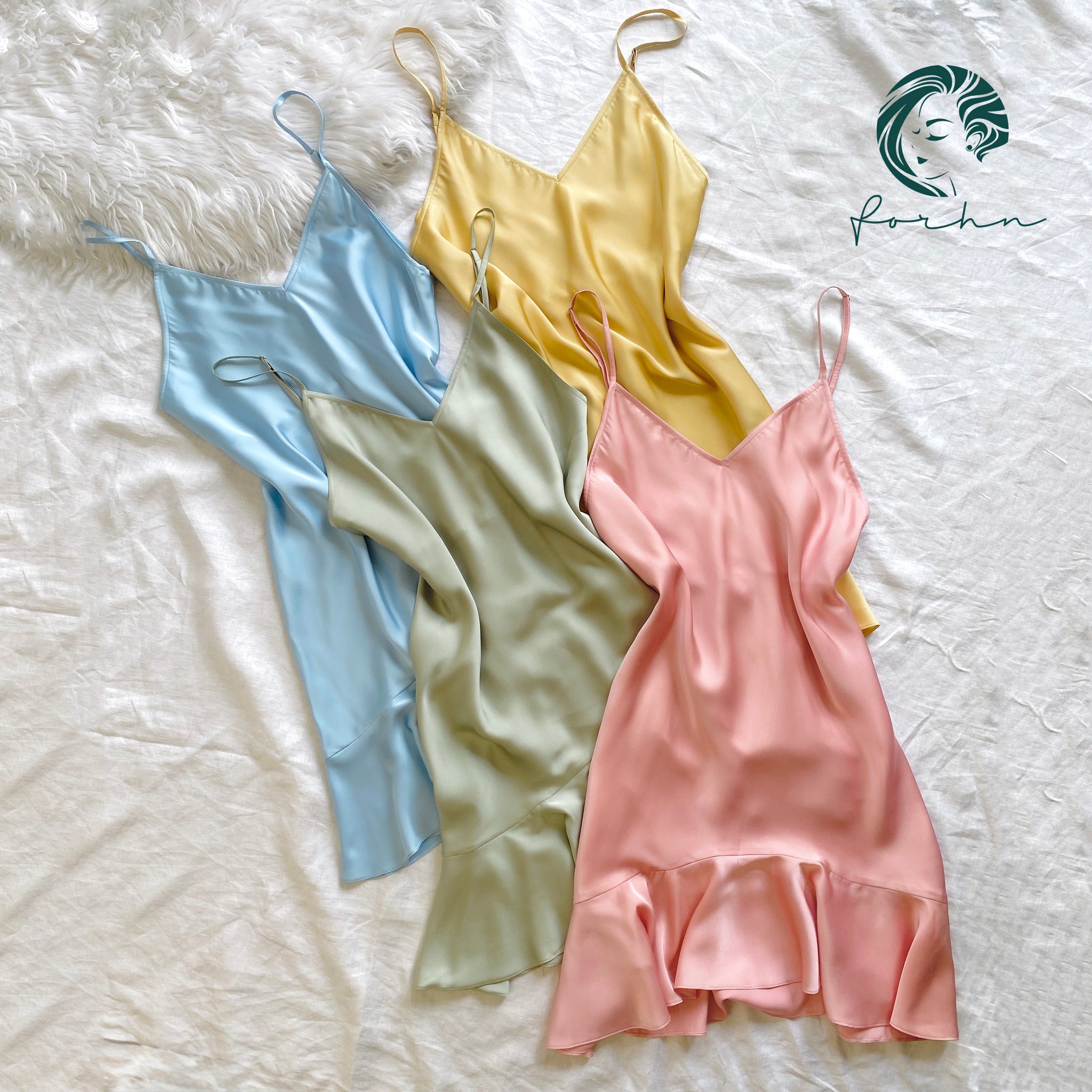 White Satin Fishtail Dress: Full lined version Bridal Shower Gift