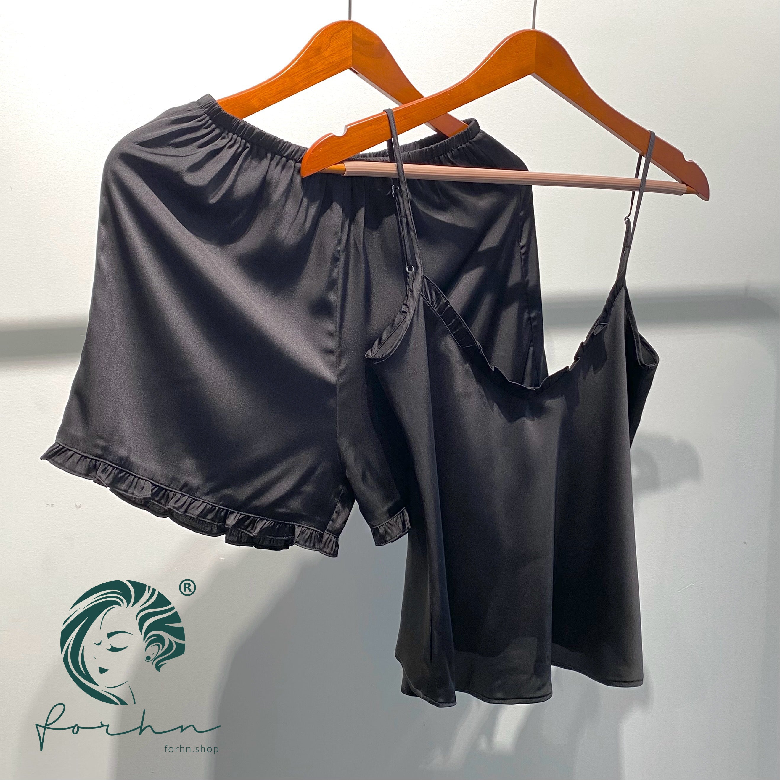 Satin Cami and Shorts: Bridal Party Pajamas, Bride & Bachelorette Gift JULIE