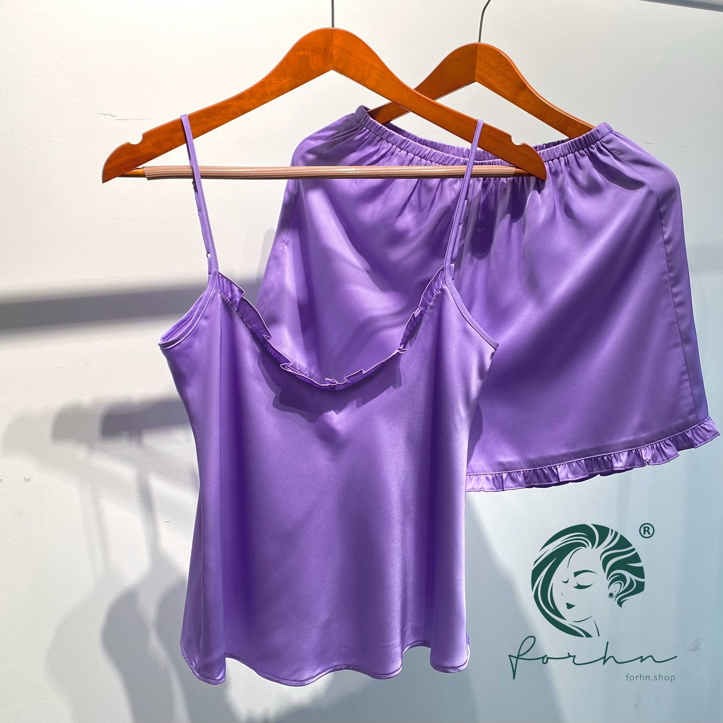 Satin Cami and Shorts: Bridal Party Pajamas, Bride & Bachelorette Gift JULIE