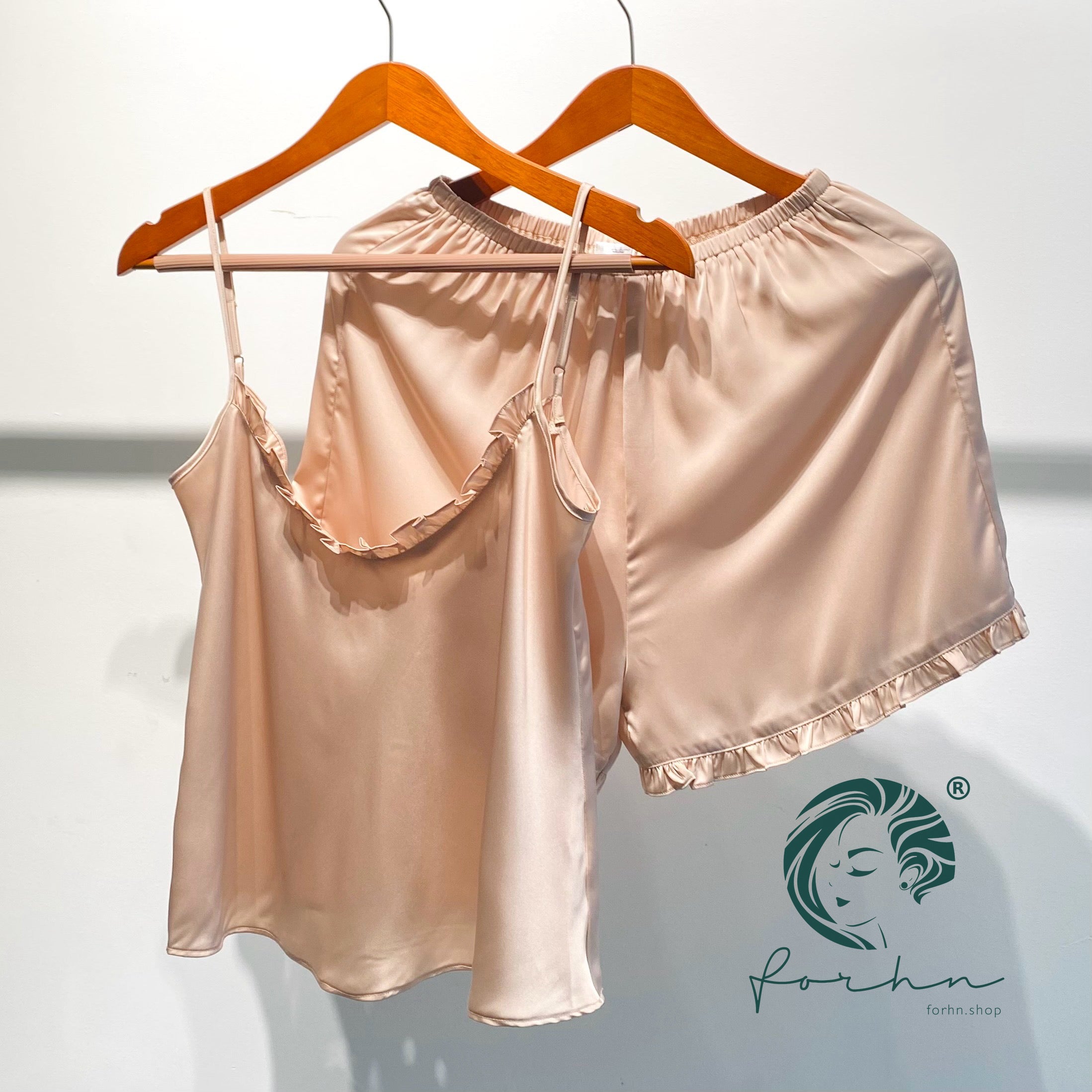 Satin Cami and Shorts: Bridal Party Pajamas, Bride & Bachelorette Gift JULIE