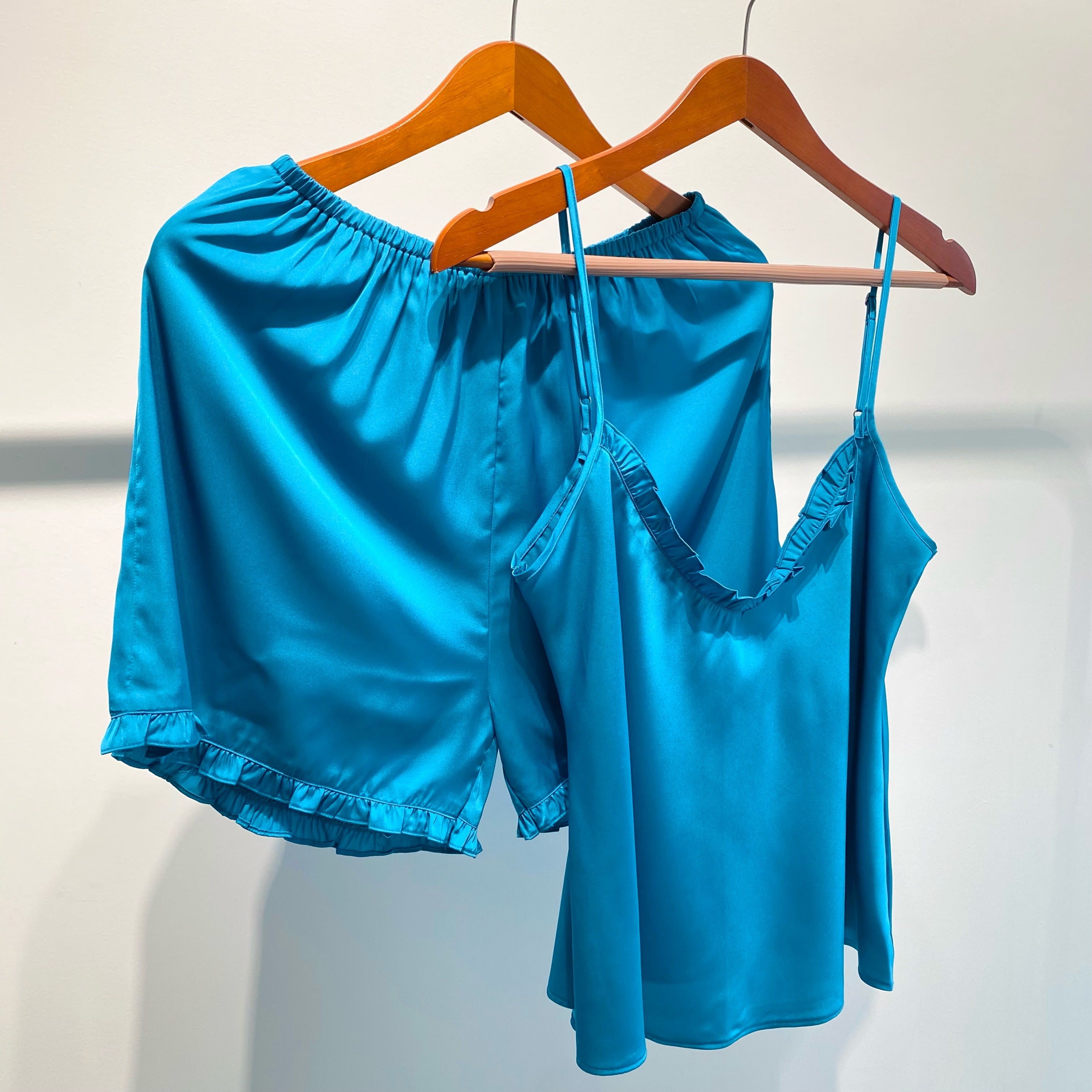 Satin Cami and Shorts: Bridal Party Pajamas, Bride & Bachelorette Gift JULIE