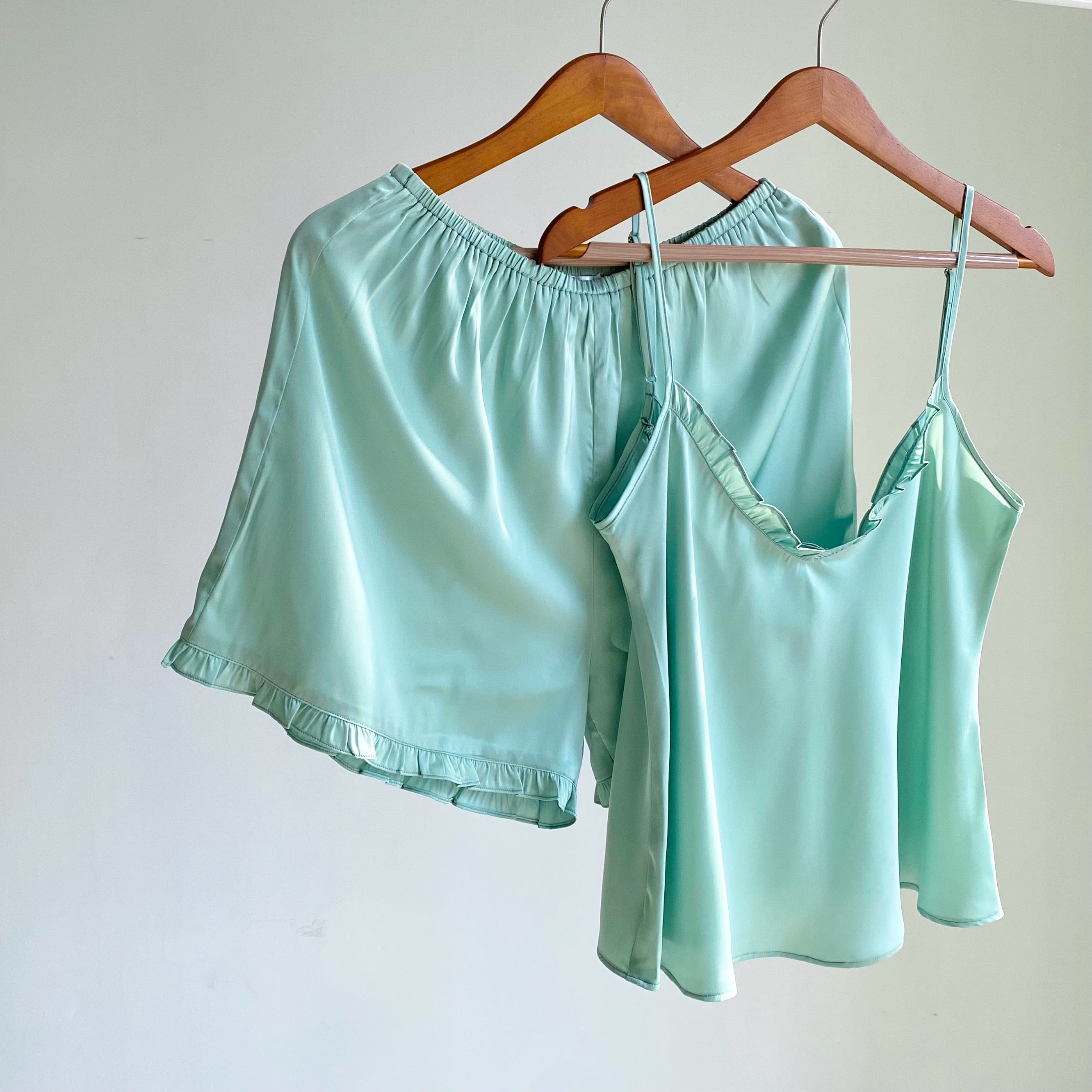Satin Cami and Shorts: Bridal Party Pajamas, Bride & Bachelorette Gift JULIE
