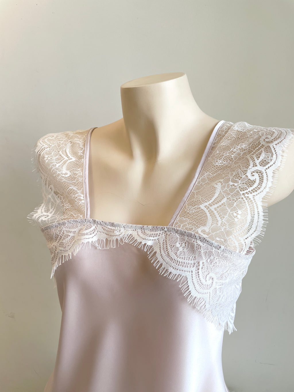 Satin Cami Set Women Bridal Sleepwear Cute Loungewear Pajama KRISTAL