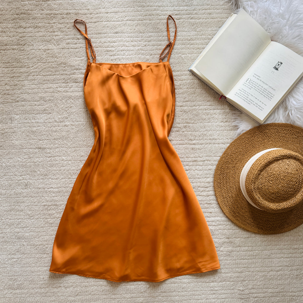 Night Date Outfit Silky Mini Dress Cami Nightgown Gift For Her LILA