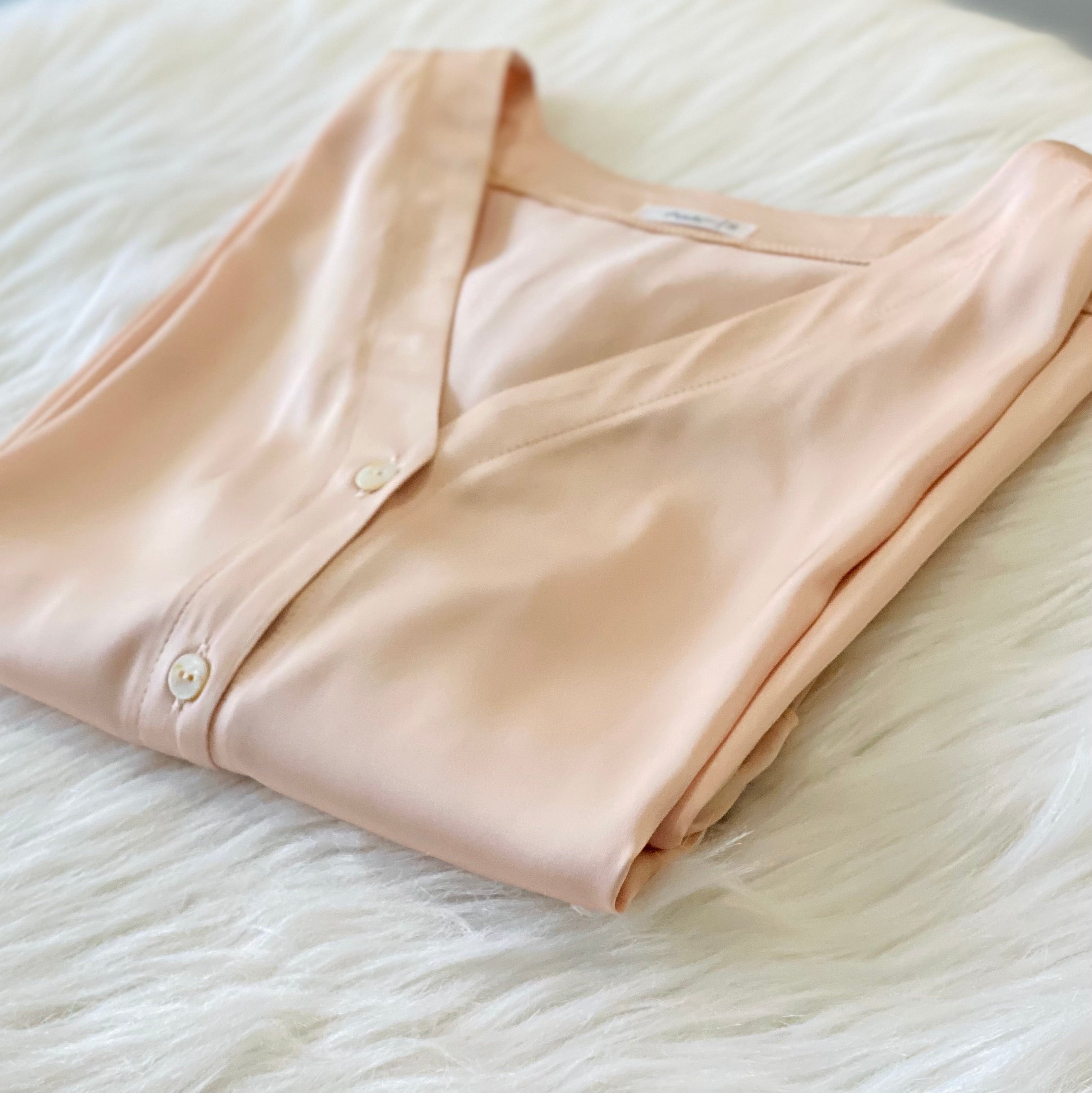 Lizzy Satin Ruffle 3/4 Sleeve Feminine Satin Nightgown Gift For Her