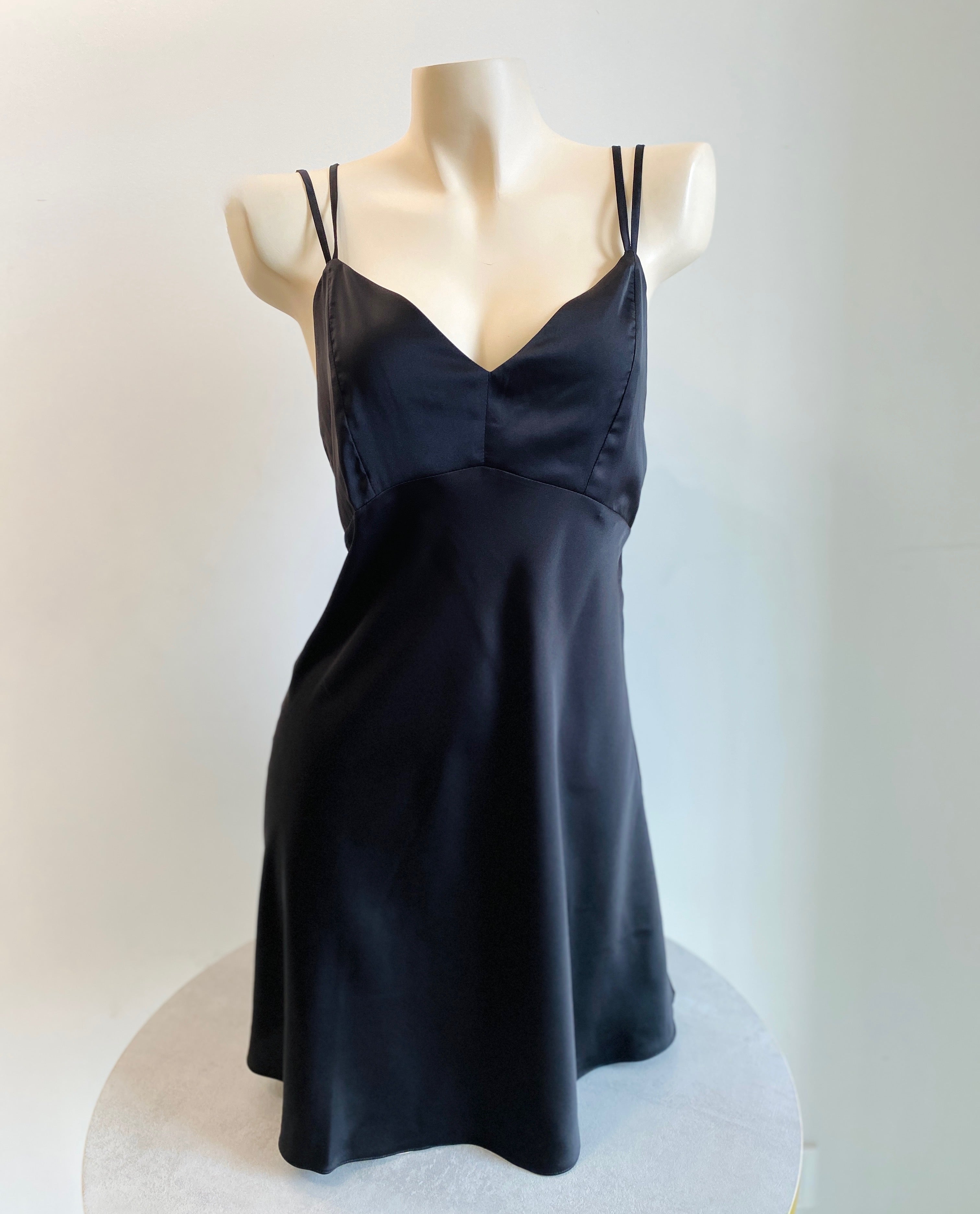 Silky Satin Backless Slip Dress – Open Back Cami Nightgown | CUP2