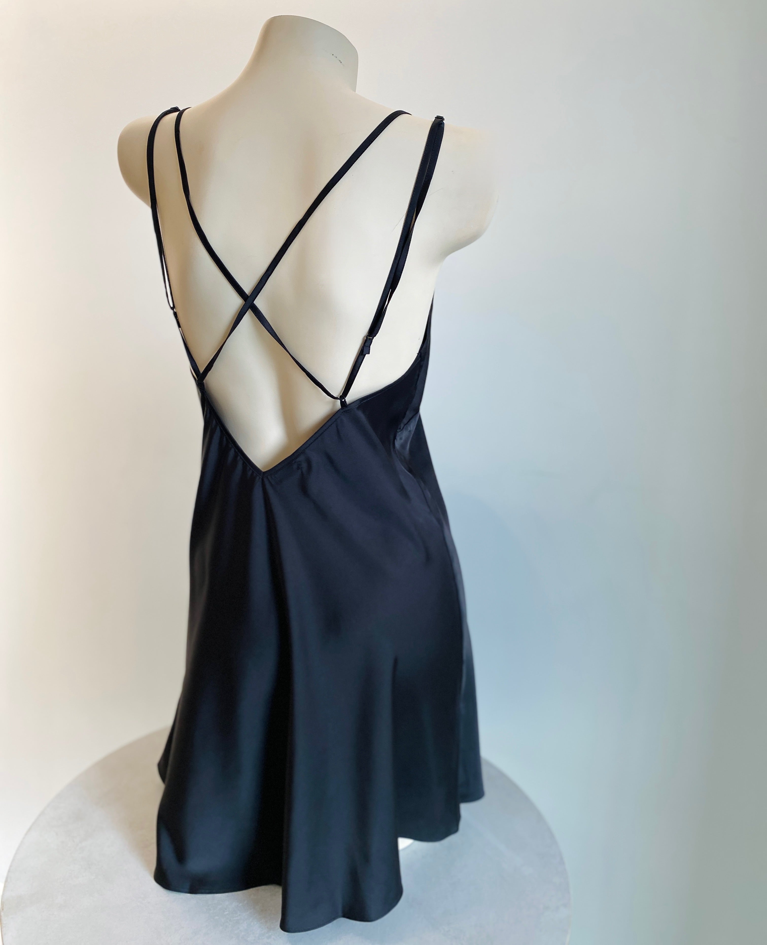 Satin Backless Slip Dress Sexy Sleepwear & Nightwear For Women Kevacup2