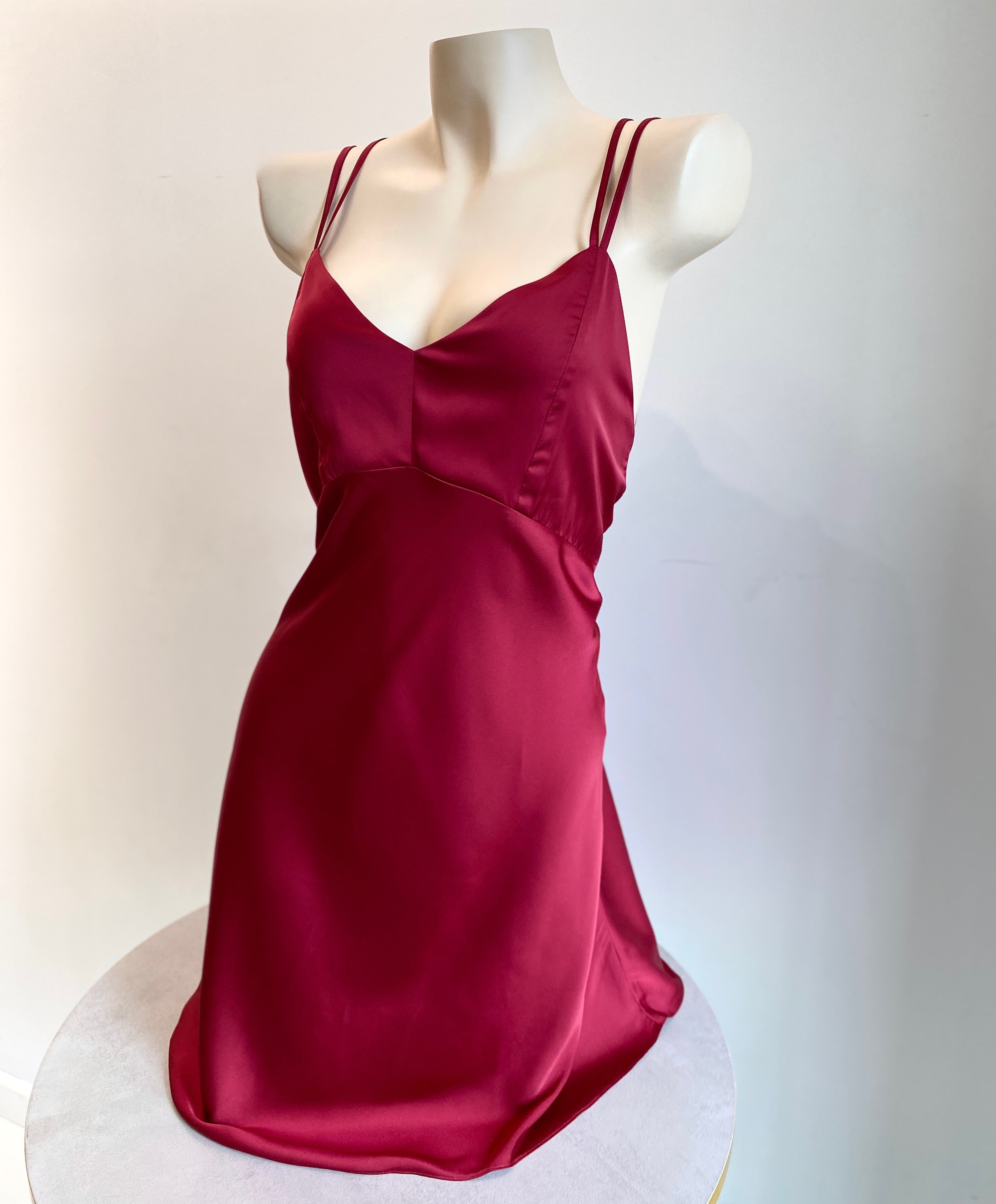 Satin Backless Slip Dress Sexy Sleepwear & Nightwear For Women Kevacup2