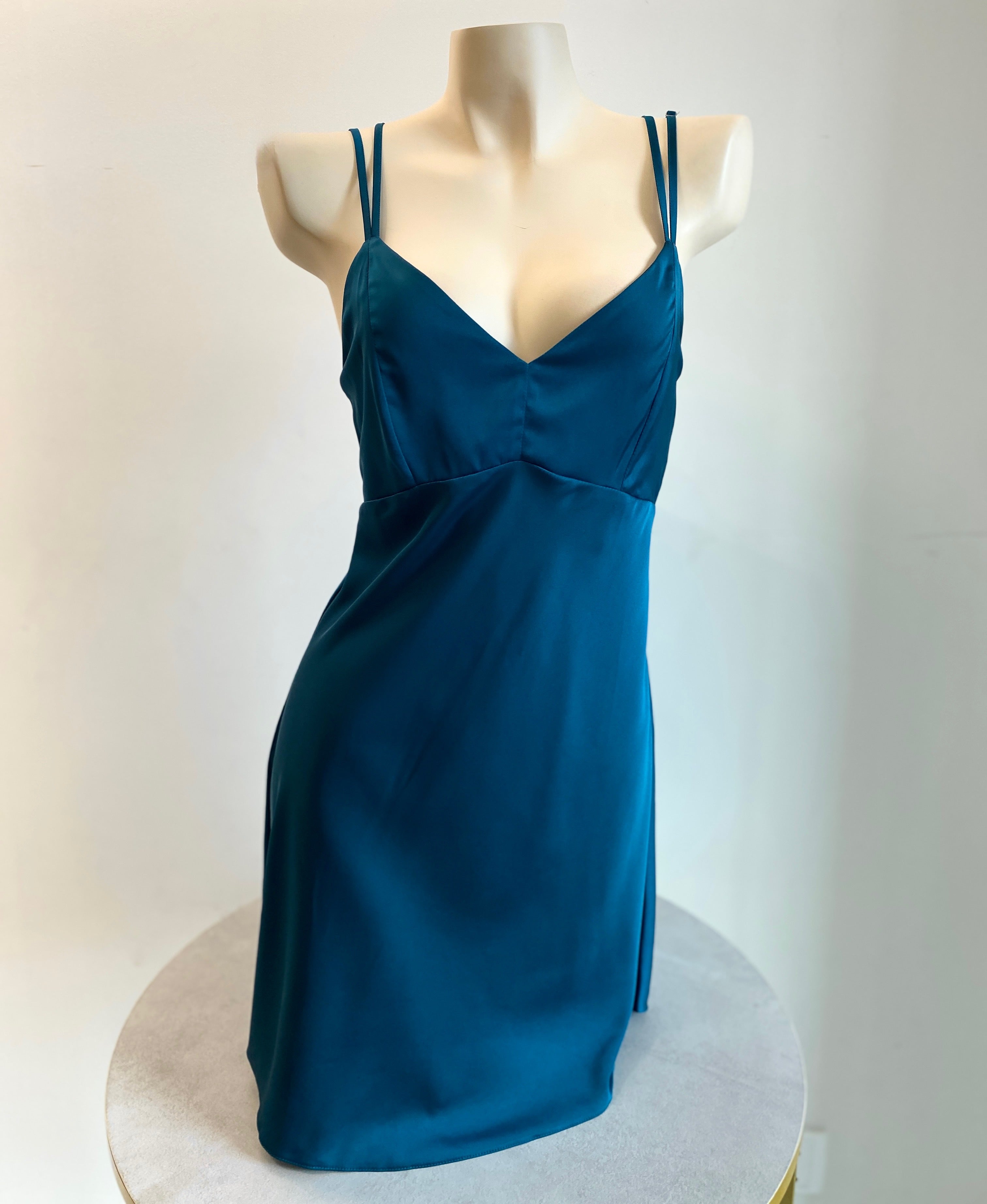 Silky Satin Backless Slip Dress – Open Back Cami Nightgown | CUP2