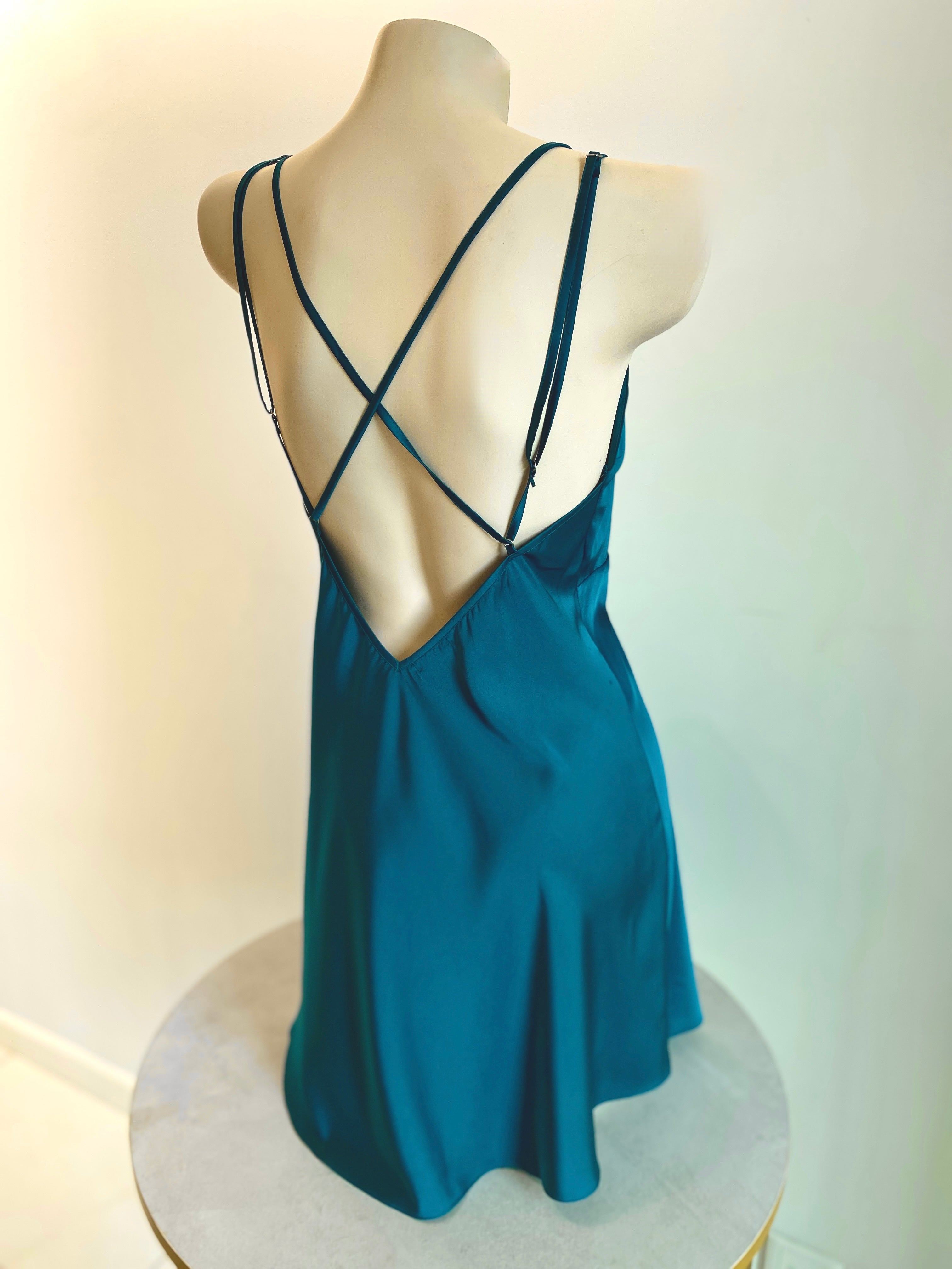 Satin Backless Slip Dress Sexy Sleepwear & Nightwear For Women Kevacup2