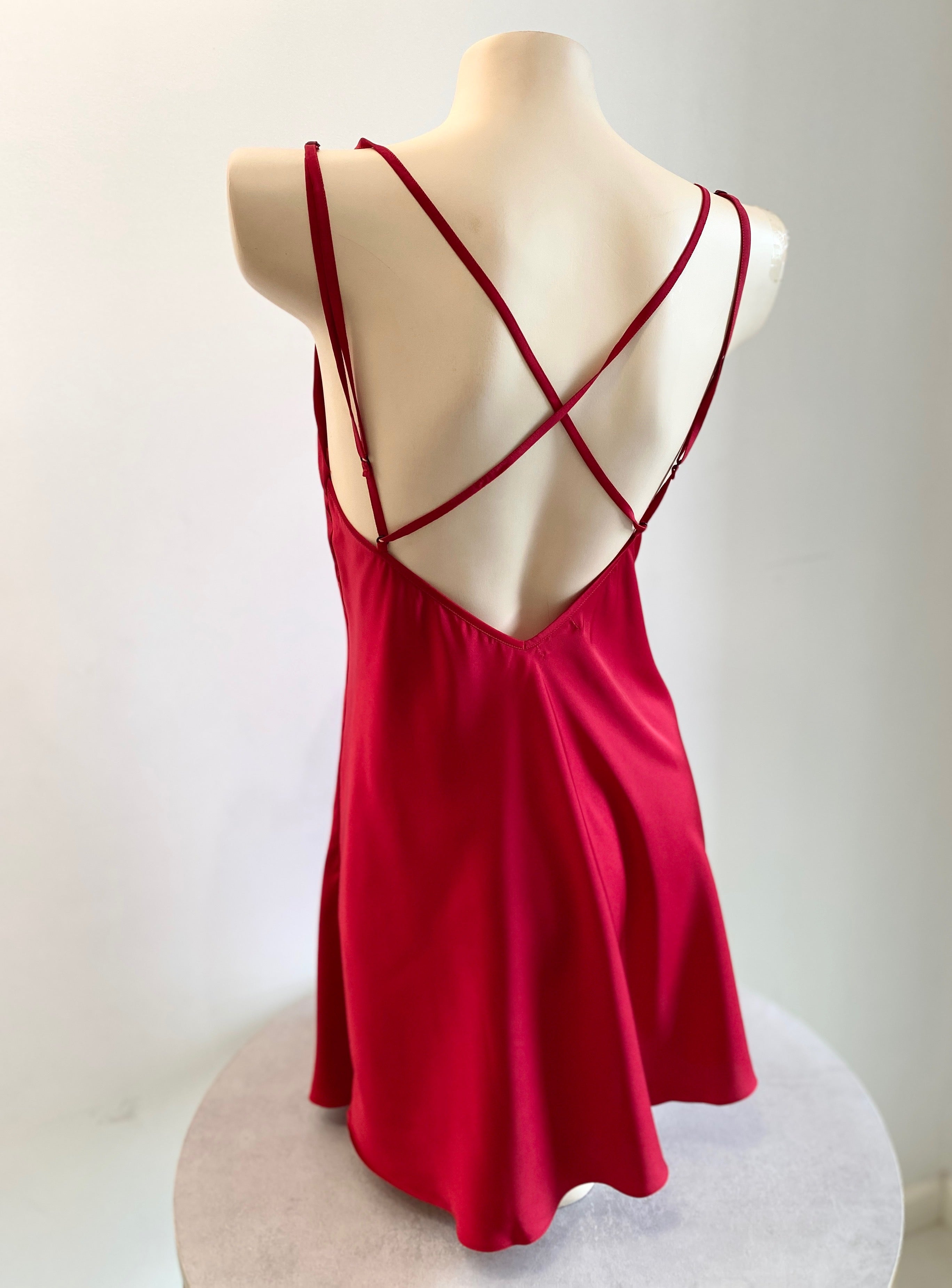 Satin Backless Slip Dress Sexy Sleepwear & Nightwear For Women Kevacup2