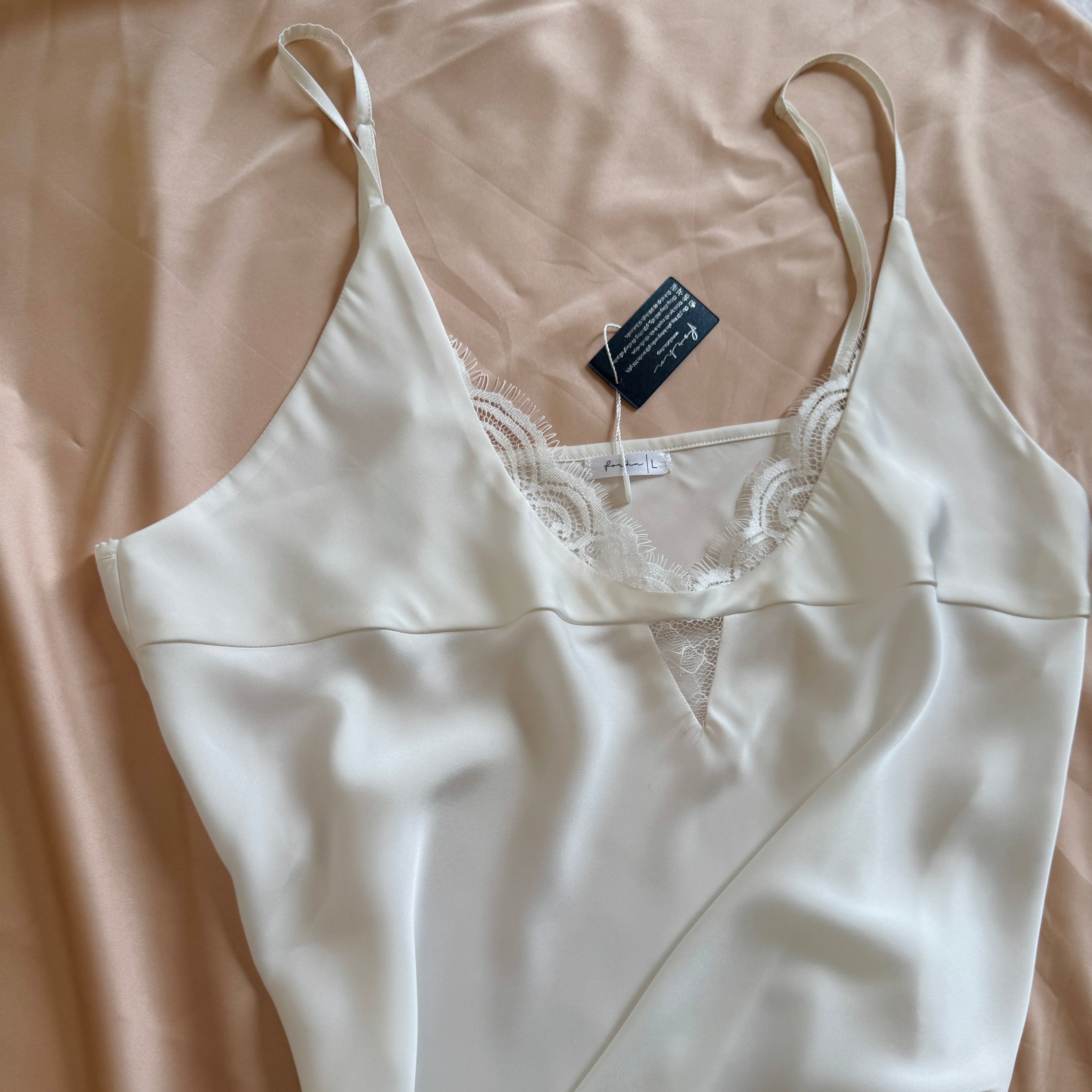 White Satin Lace Slip Dress Can Custom Colors Romantic Gift For Her MISO