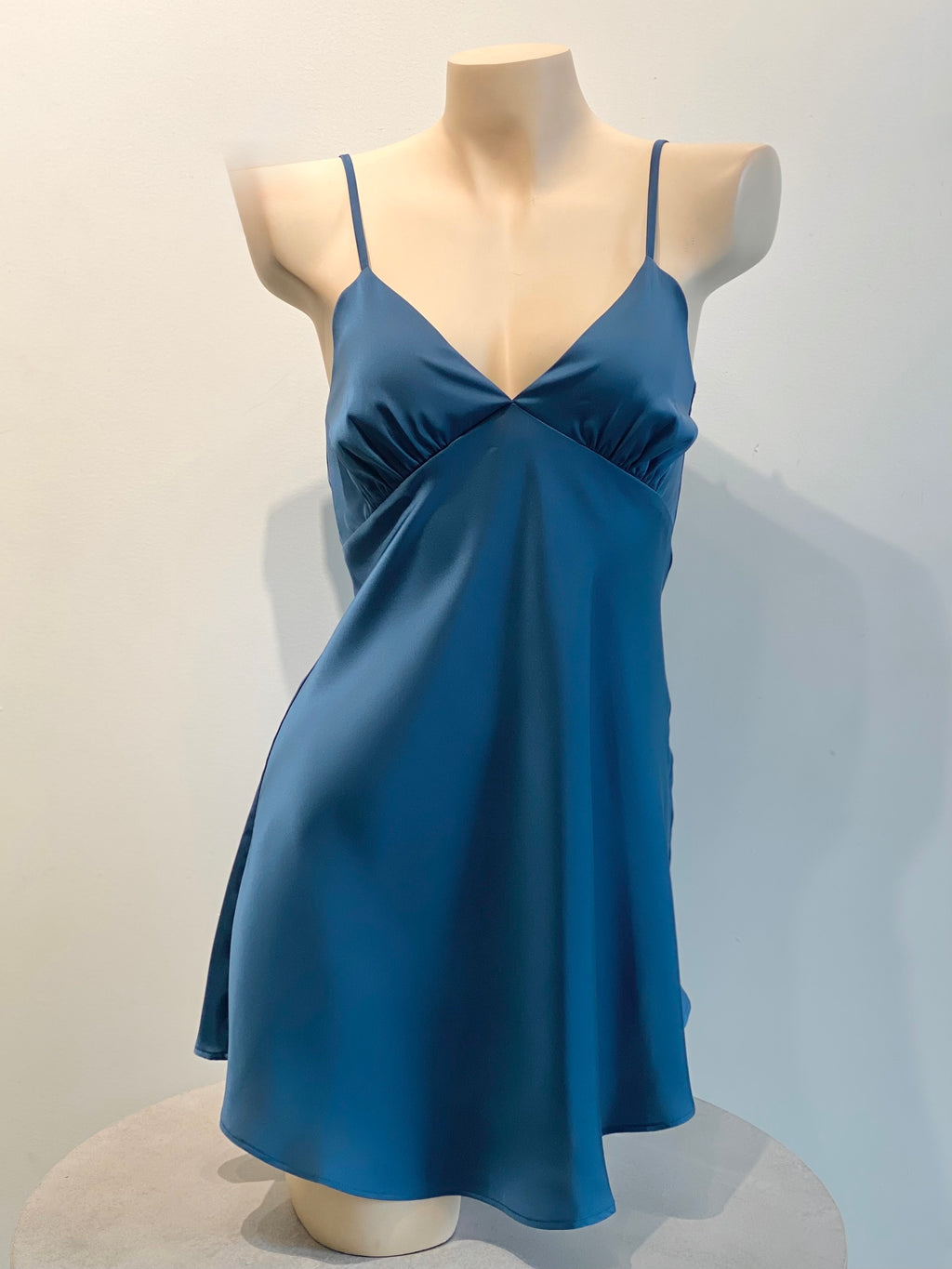 Burnt Orange Satin Slip Dress Cami Nightdress Kevacup1