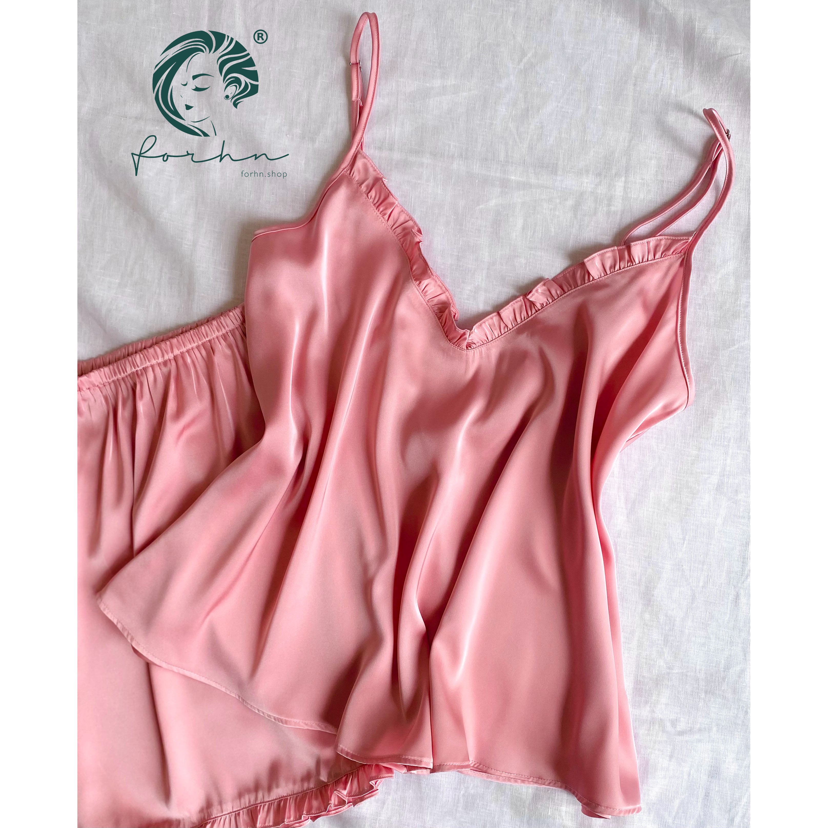 Satin Cami and Shorts: Bridal Party Pajamas, Bride & Bachelorette Gift JULIE