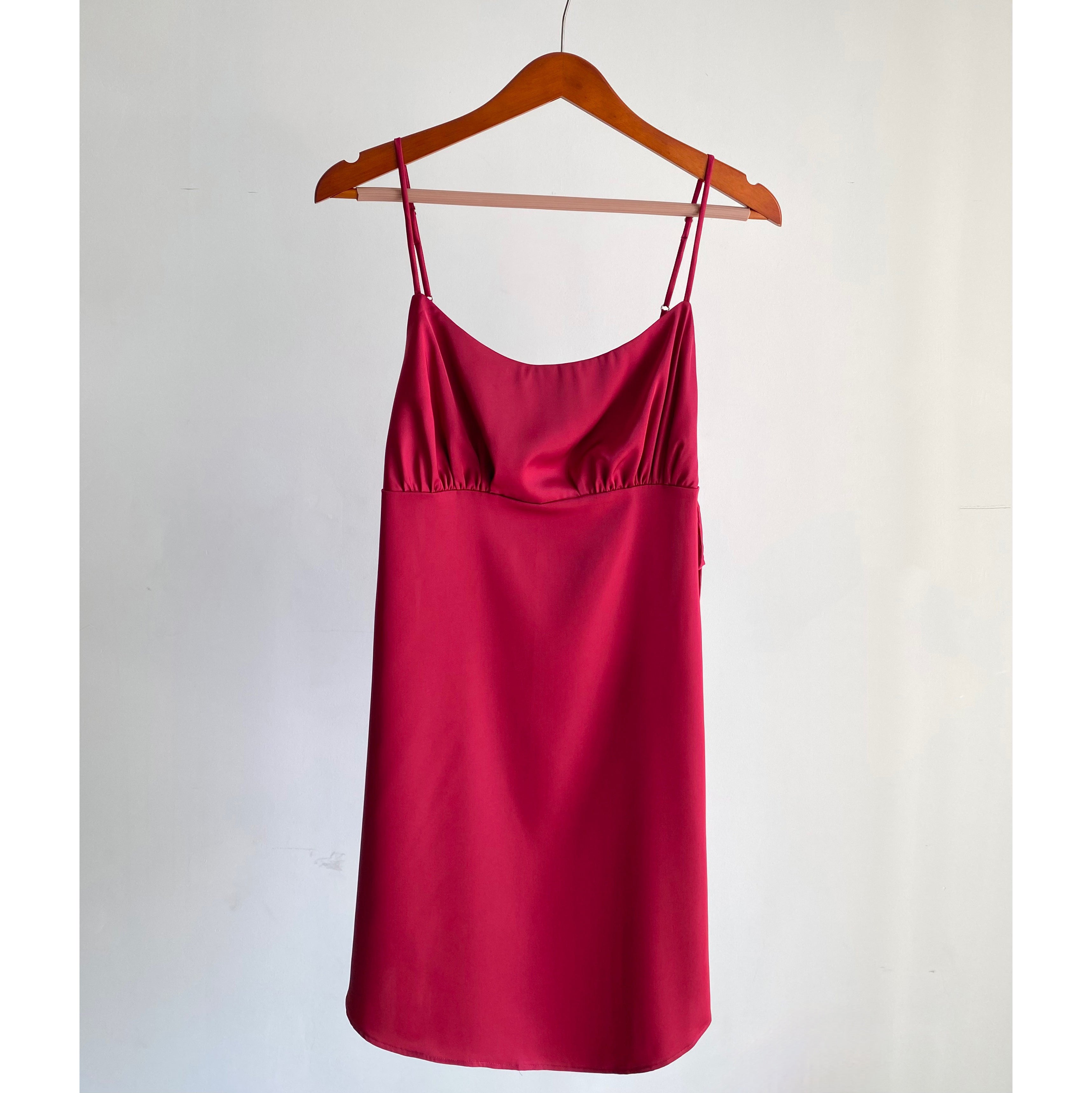 Lily Satin Slip Dress with Side Tie, Cami Nightgown, Bridesmaid Gift