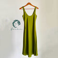 Eudora Midi Slip Dress, Scoop Neck, Bridal Party Dress