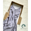 Pandora Heavy Silky Maxi Dress, Satin Long Slip Dress
