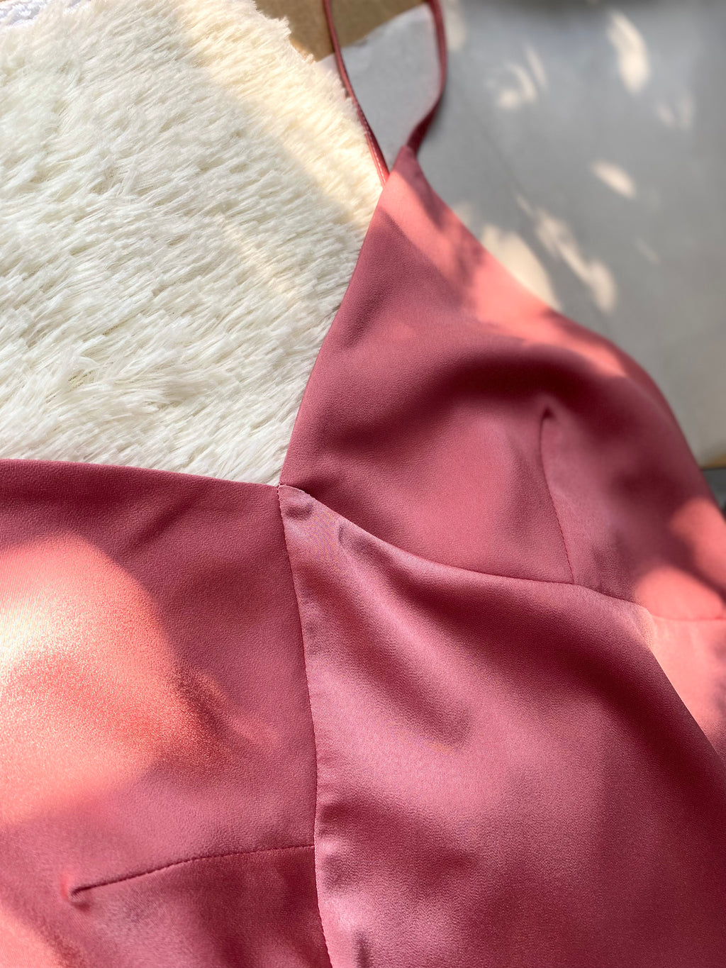 Pandora Heavy Silky Maxi Dress, Satin Long Slip Dress