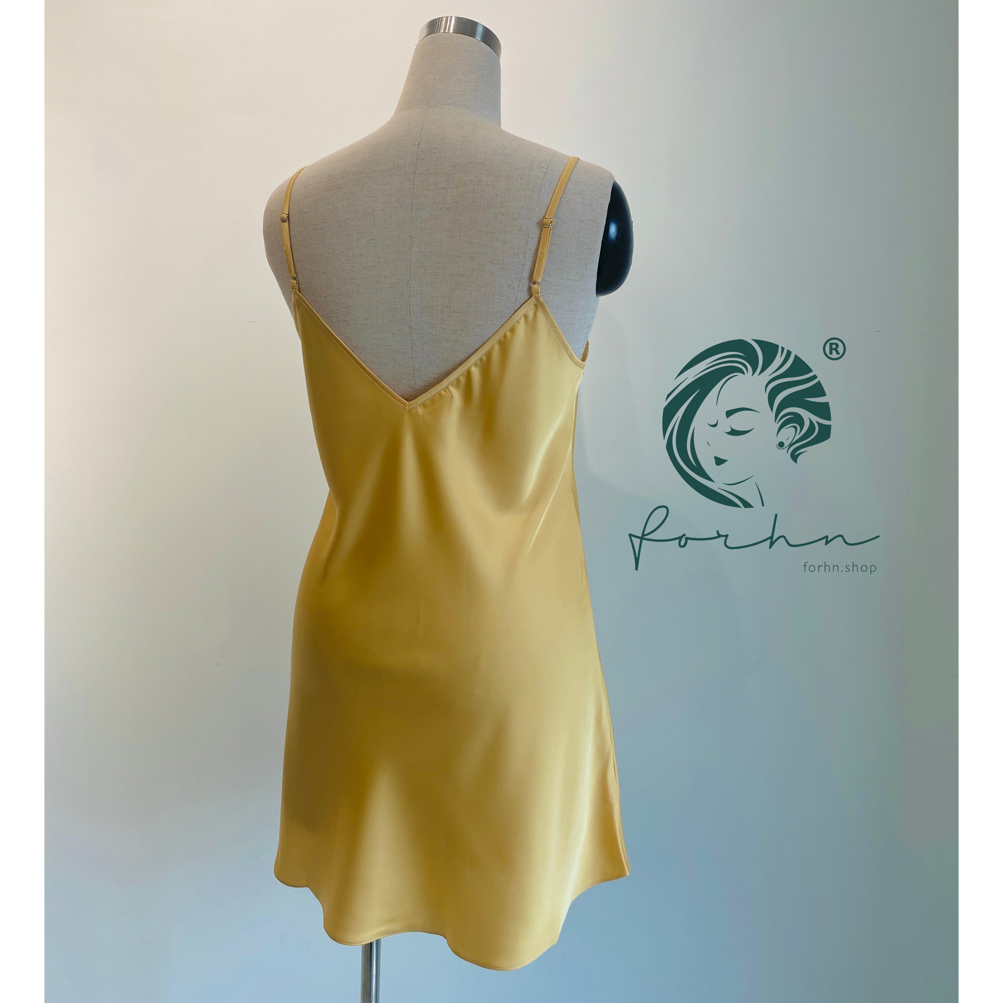 Joie Satin Slip Dress Cami Nightgown Silky Sleepwear