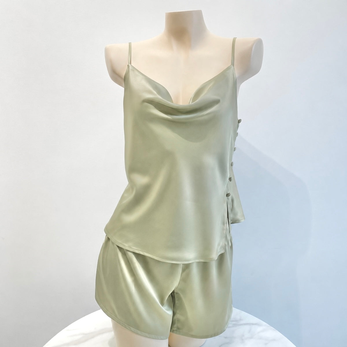 Alva Cowl Neck Camisole Pajama Set