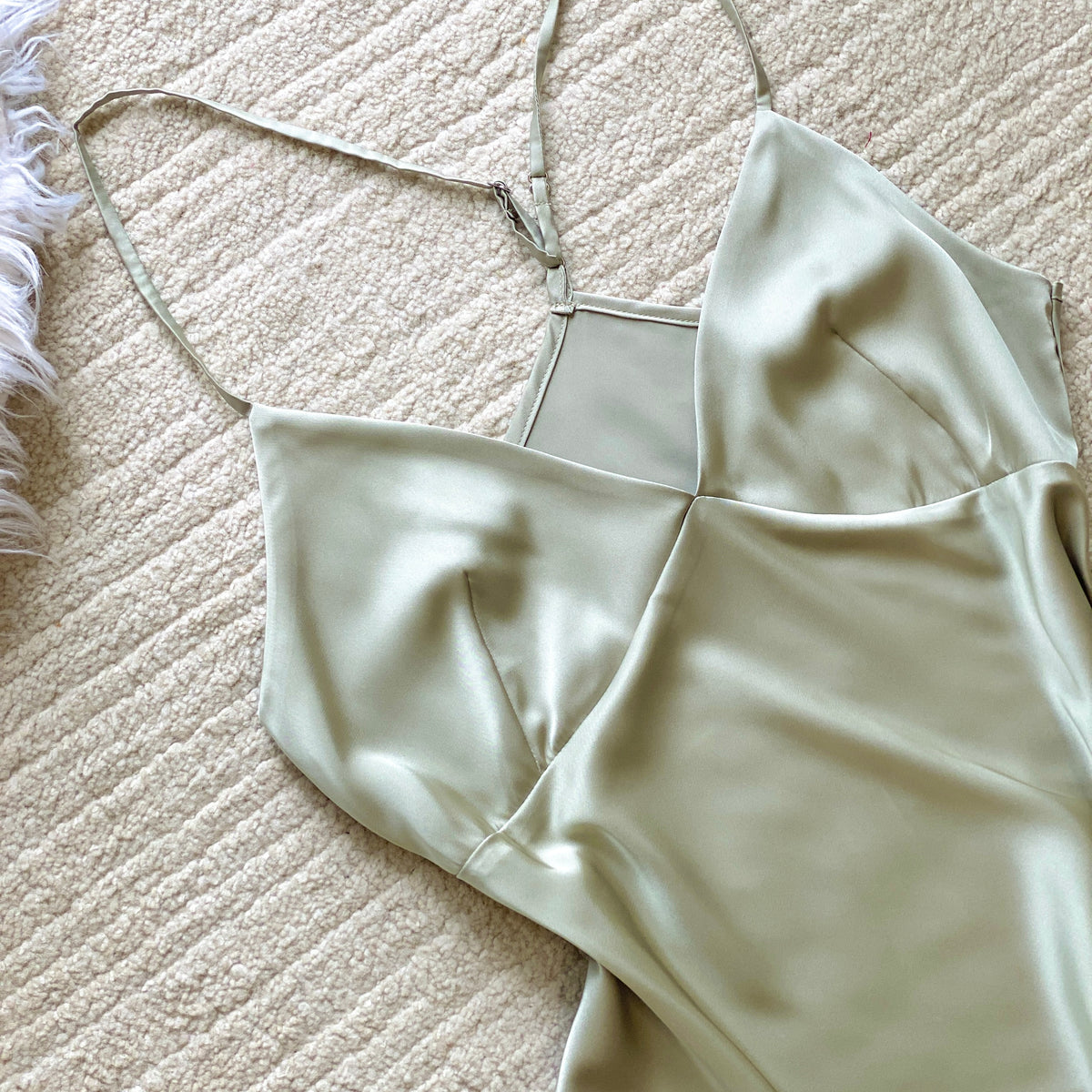 Layla Set, Satin Cami - Shorts, Backless Cross-Strap Lounge Set