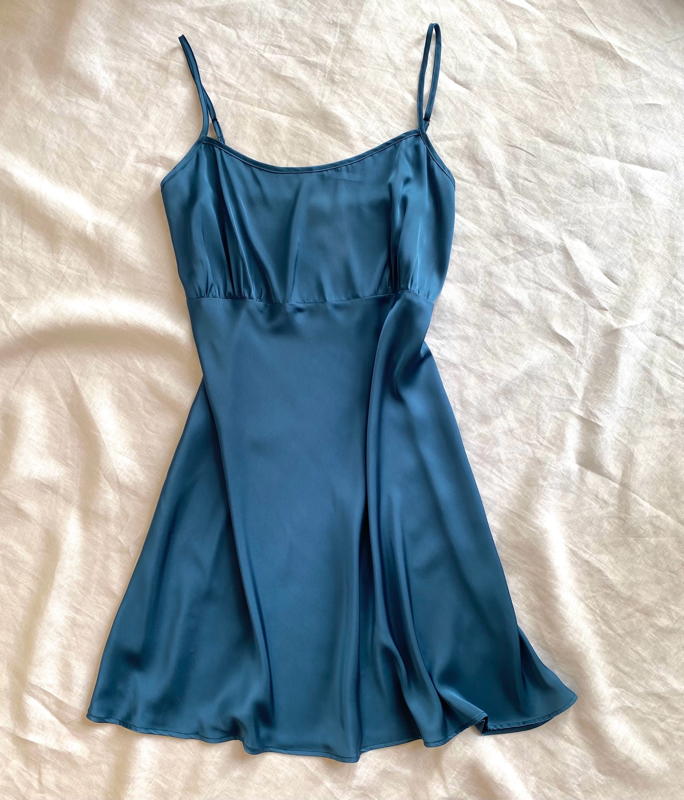 Satin Slip Dress Silky Cami Nightgown Gift For Her JESSIE