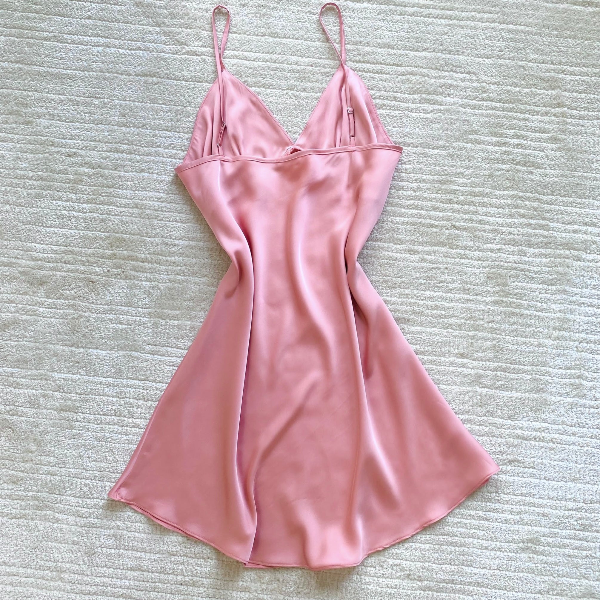 Purple Satin Slip Dress Women's Sleepwear Cami Nightgown Kevacup1
