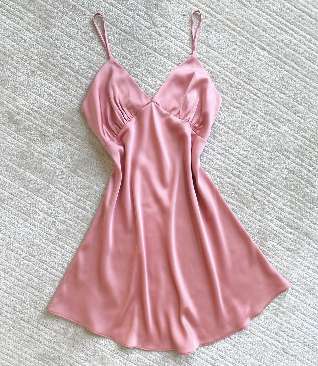 Satin Slip Dress Bridal Nightgown Getting Ready Dress Bridesmaid Gift Kevacup1