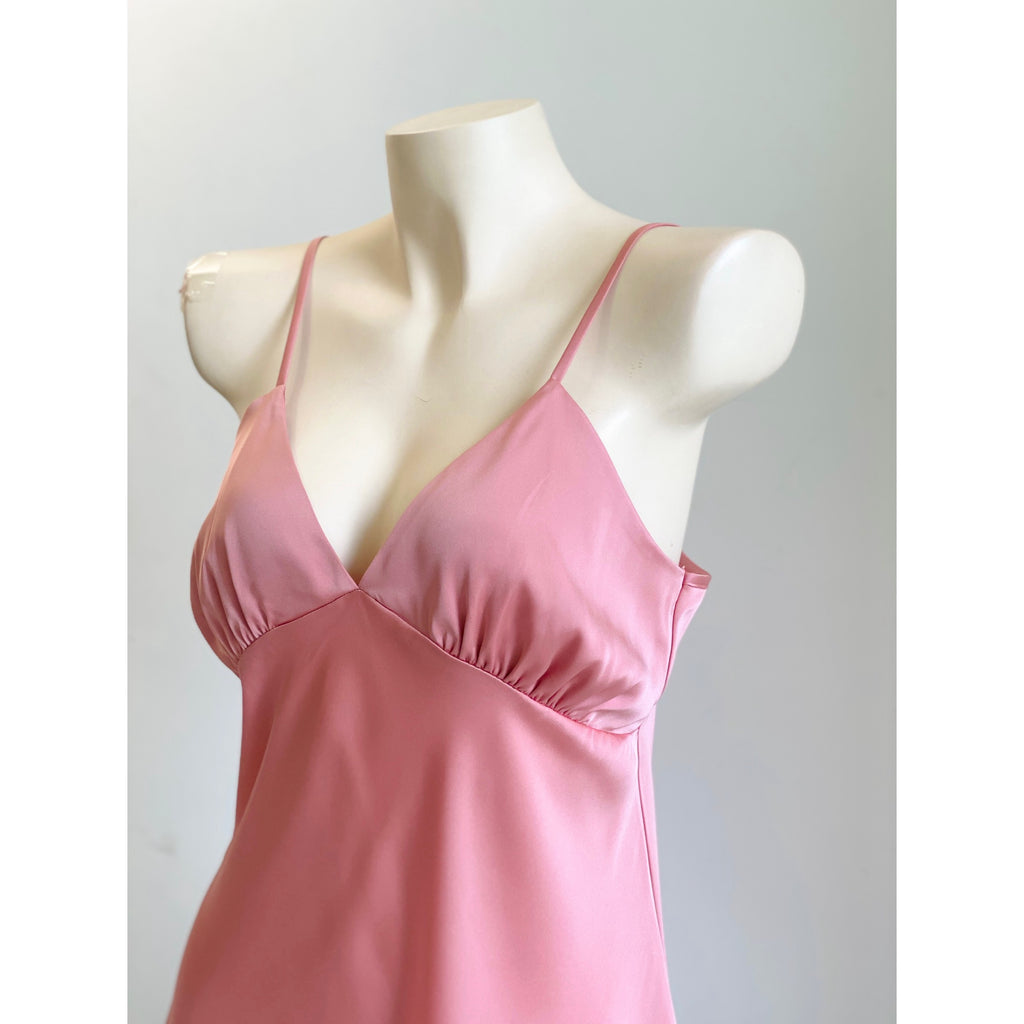 Satin Slip Dress Women's Sleepwear Bridesmaid Nightgown Kevacup1